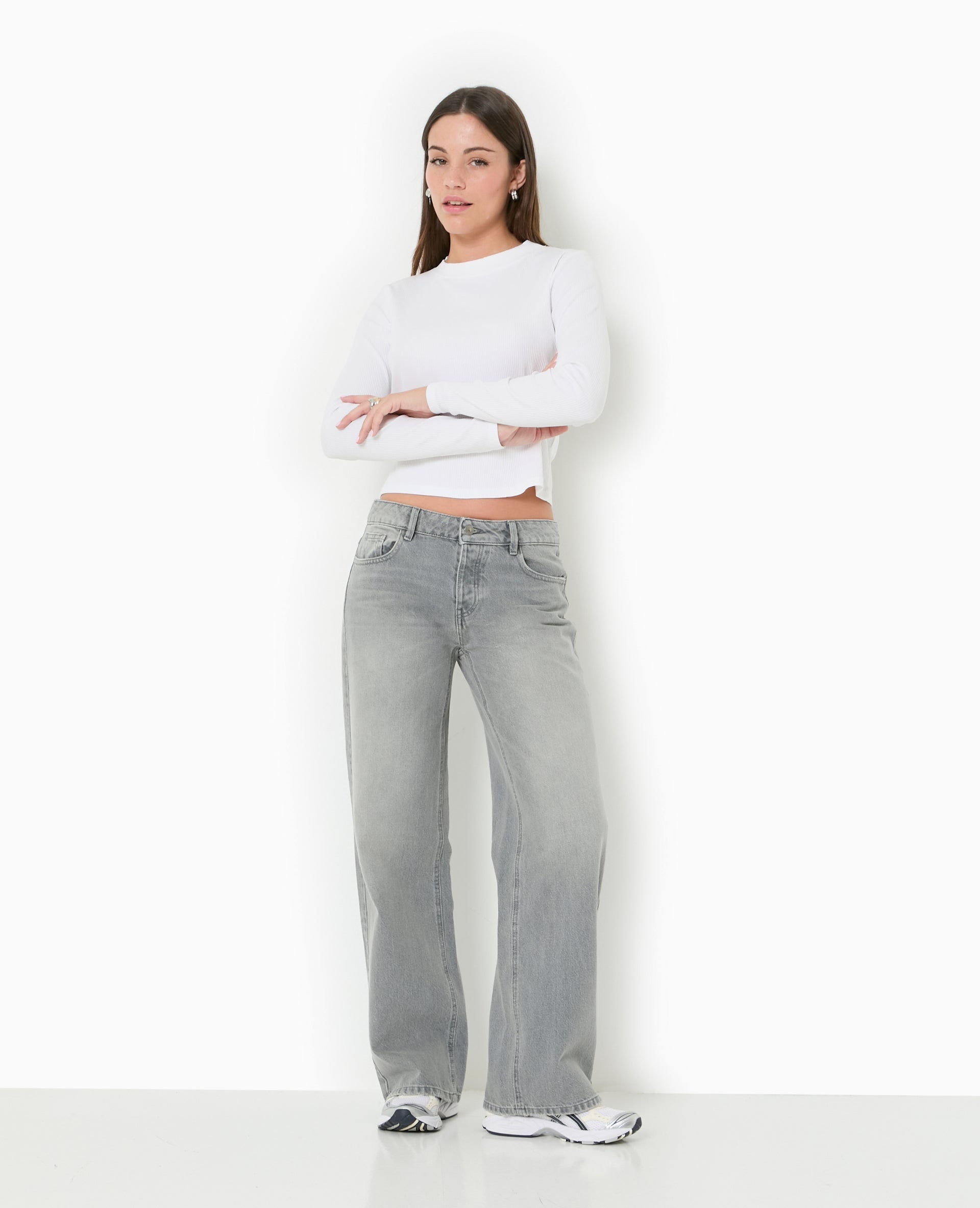 Jean droit taille basse