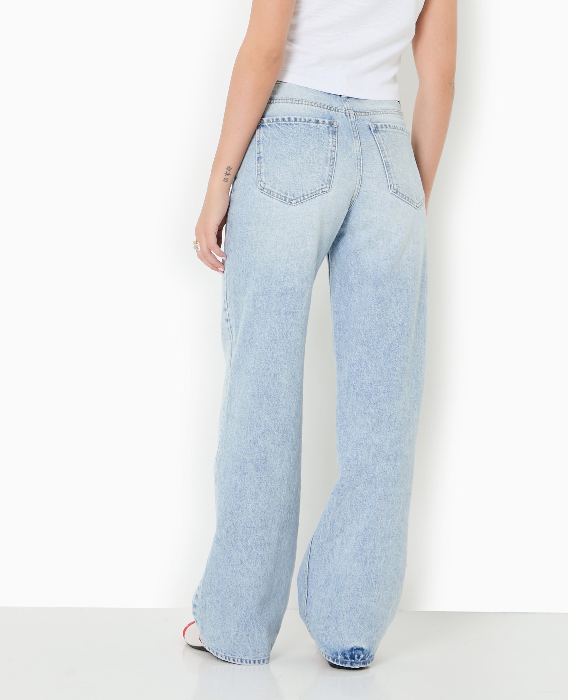 Jean wide taille haute
