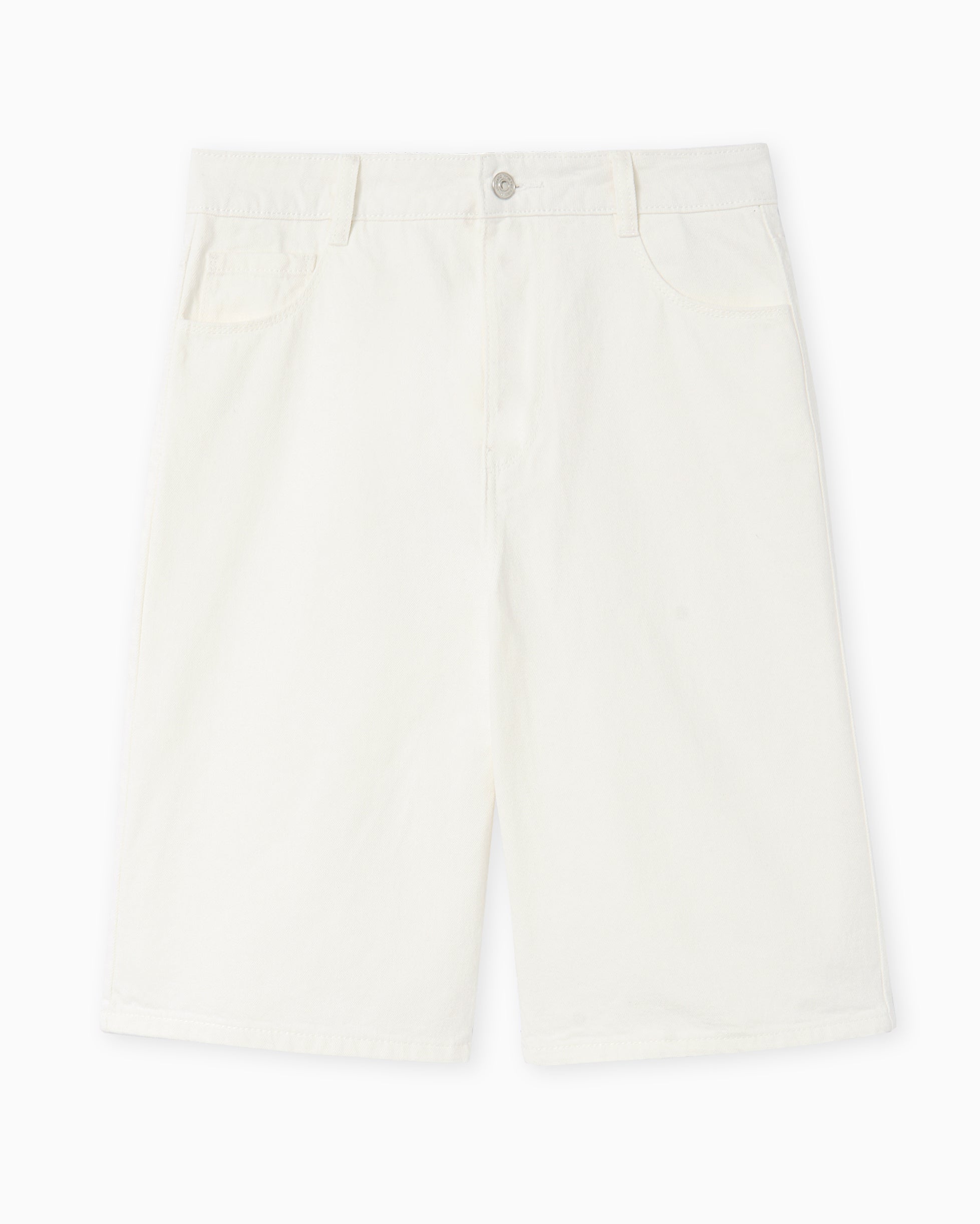 Bermuda large en jean taille standard