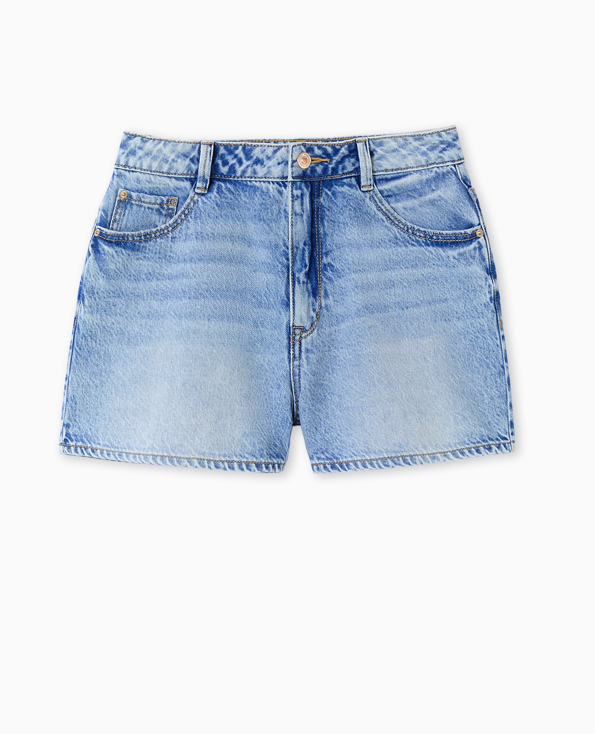Short en jean taille haute