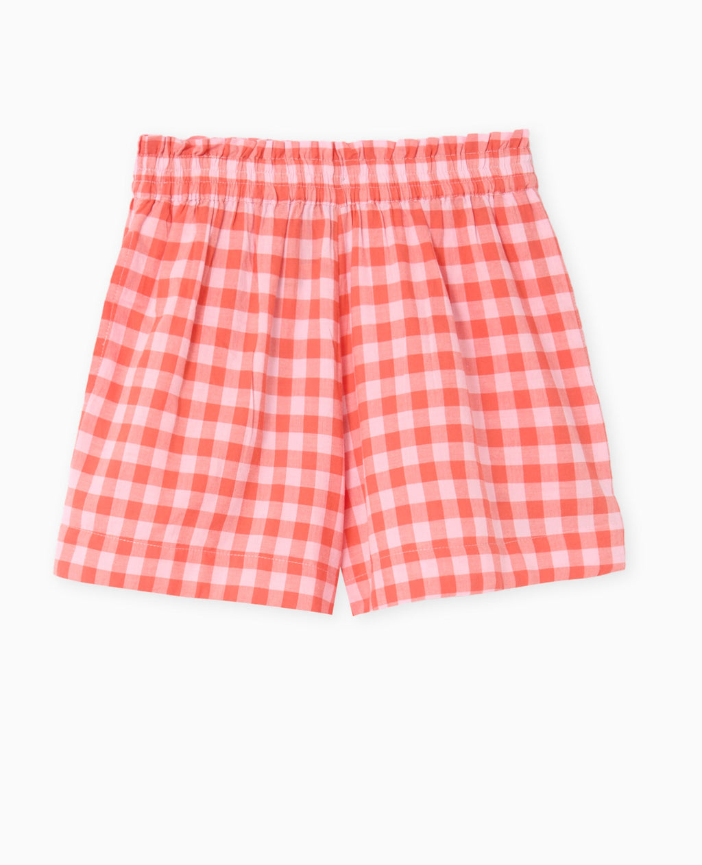 Short taille élastiquée motif vichy
