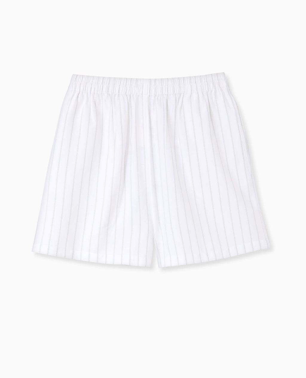 Short rayé façon pyjama d'homme