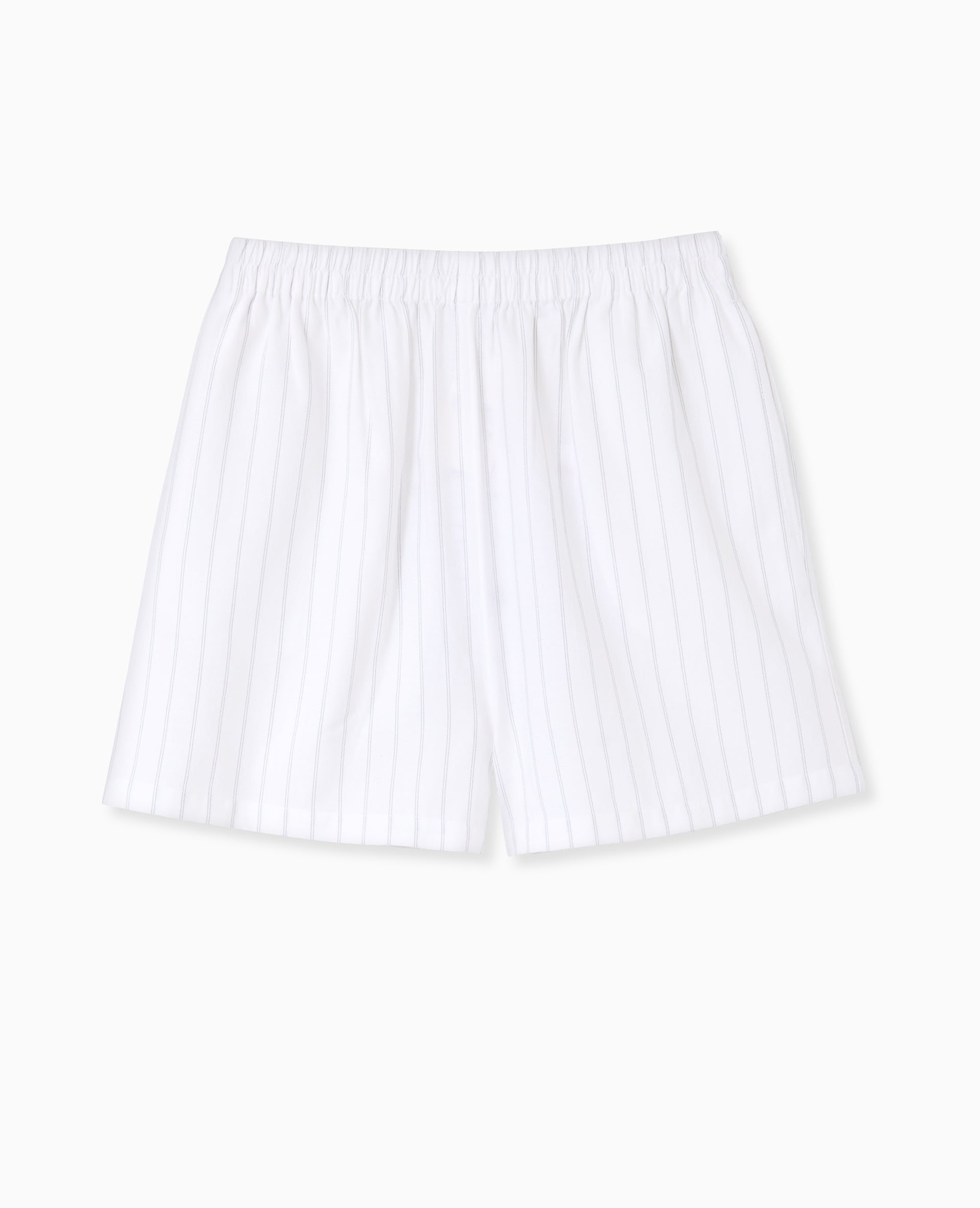 Short rayé façon pyjama d'homme