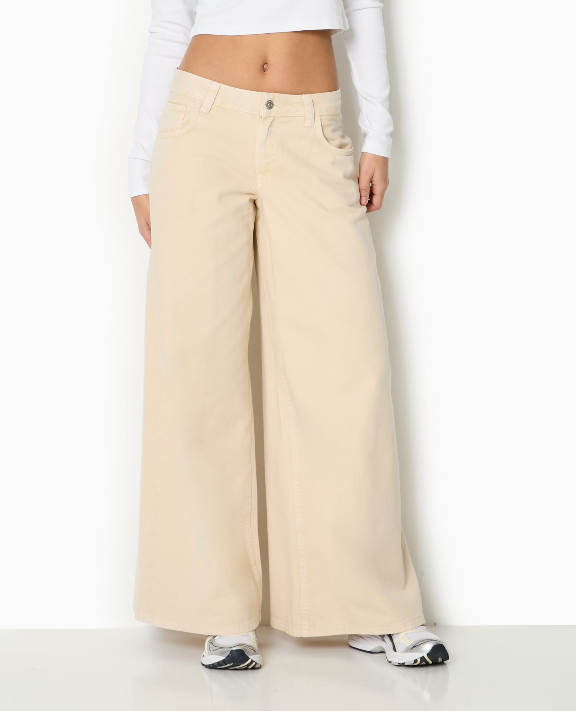Jean wide extra large taille basse