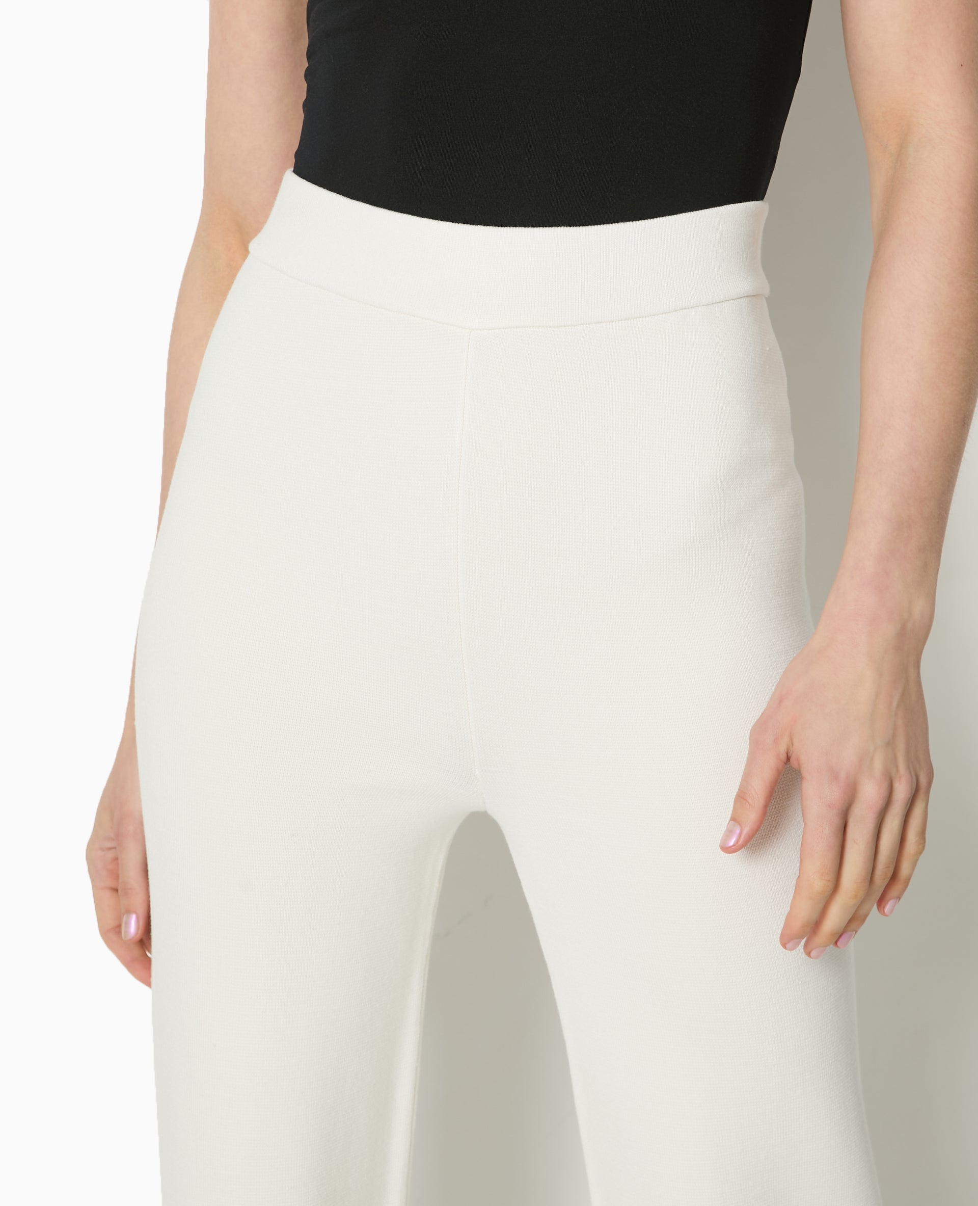 Pantalon droit en tricot