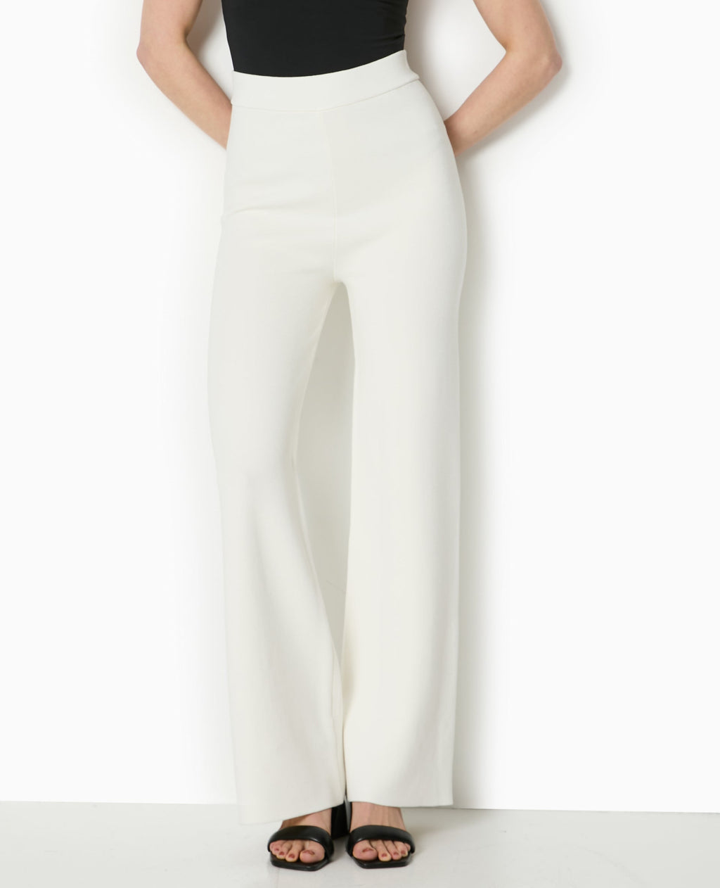 Pantalon droit en tricot
