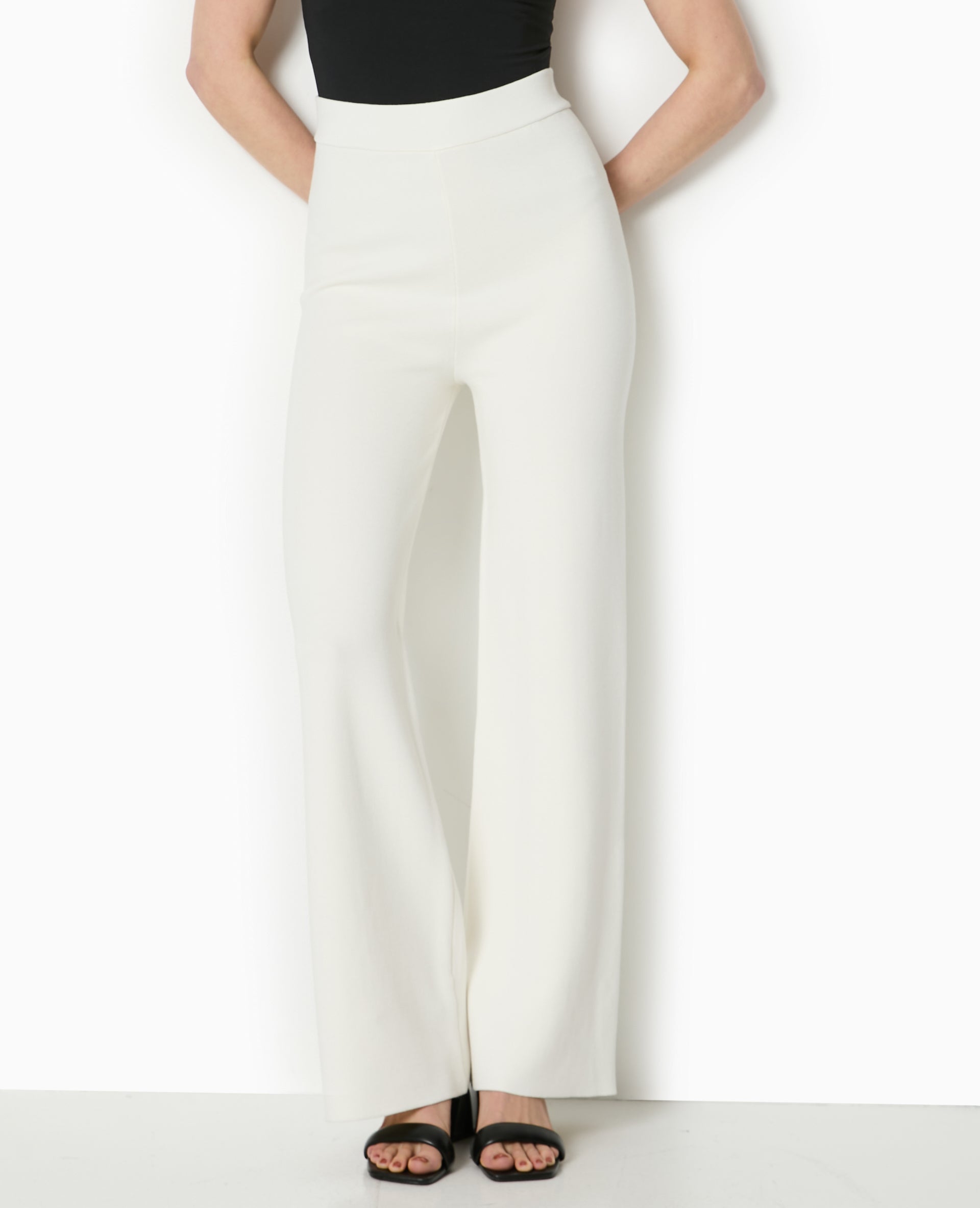 Pantalon droit en tricot