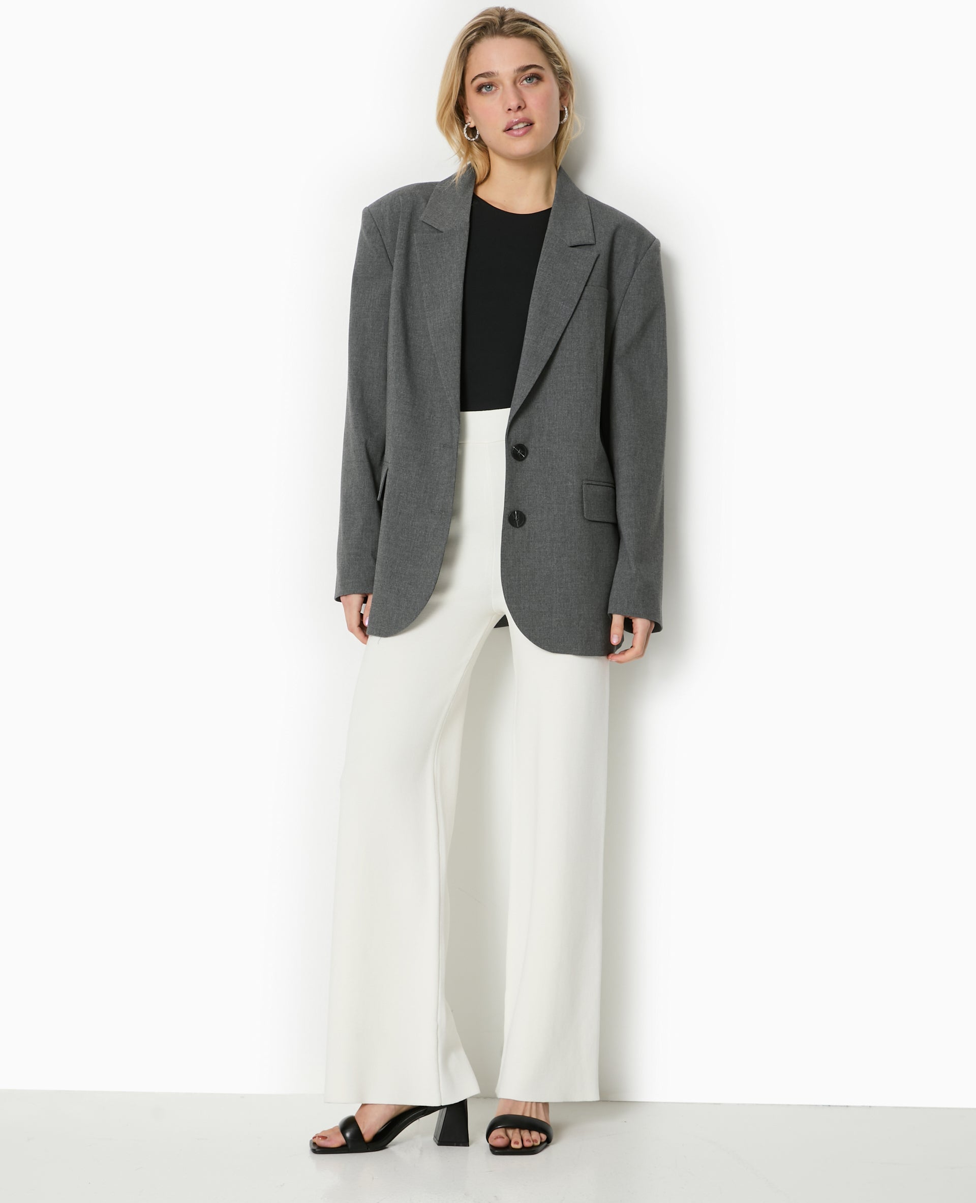 Pantalon droit en tricot
