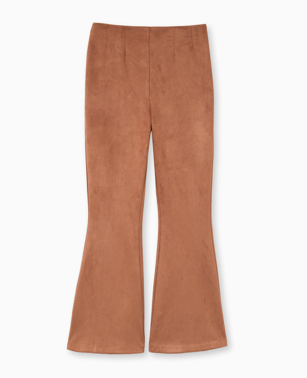 Pantalon flare en suédine