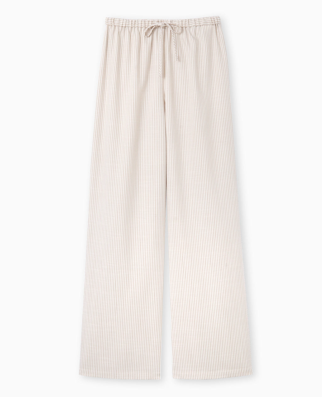 Pantalon large et droit motif rayures