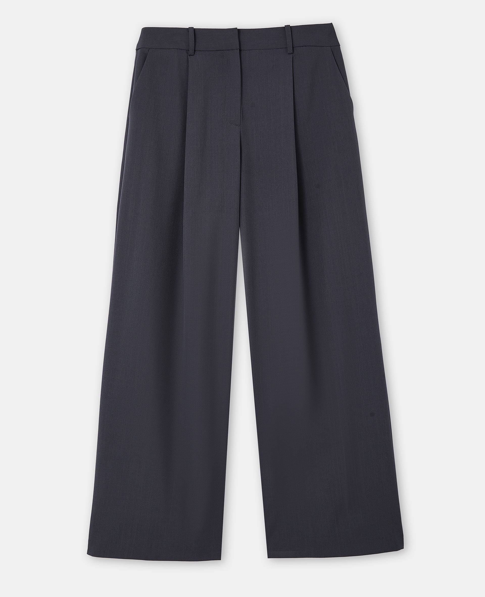 Pantalon large et droit avec pinces