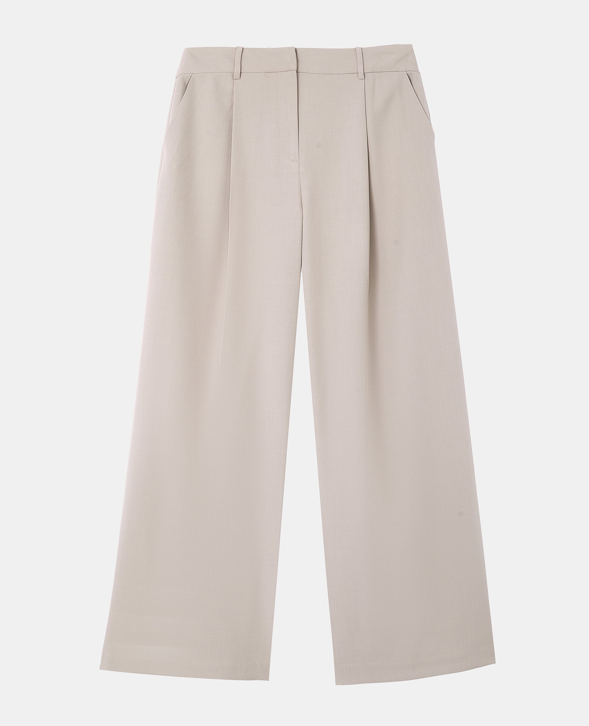 Pantalon large et droit avec pinces