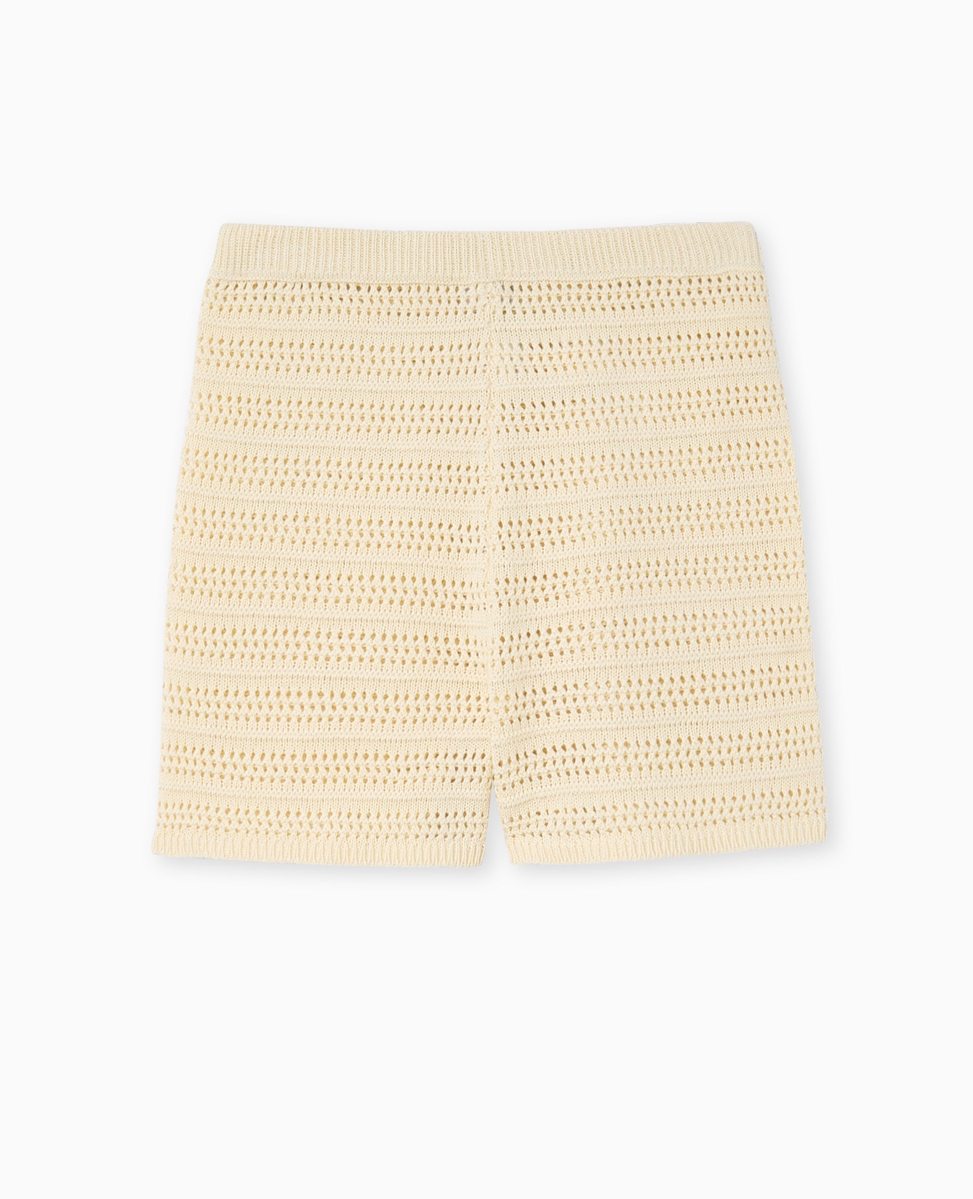 Short en maille ajourée