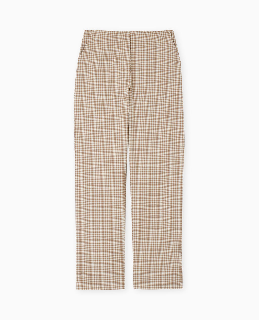 Pantalon droit à carreaux