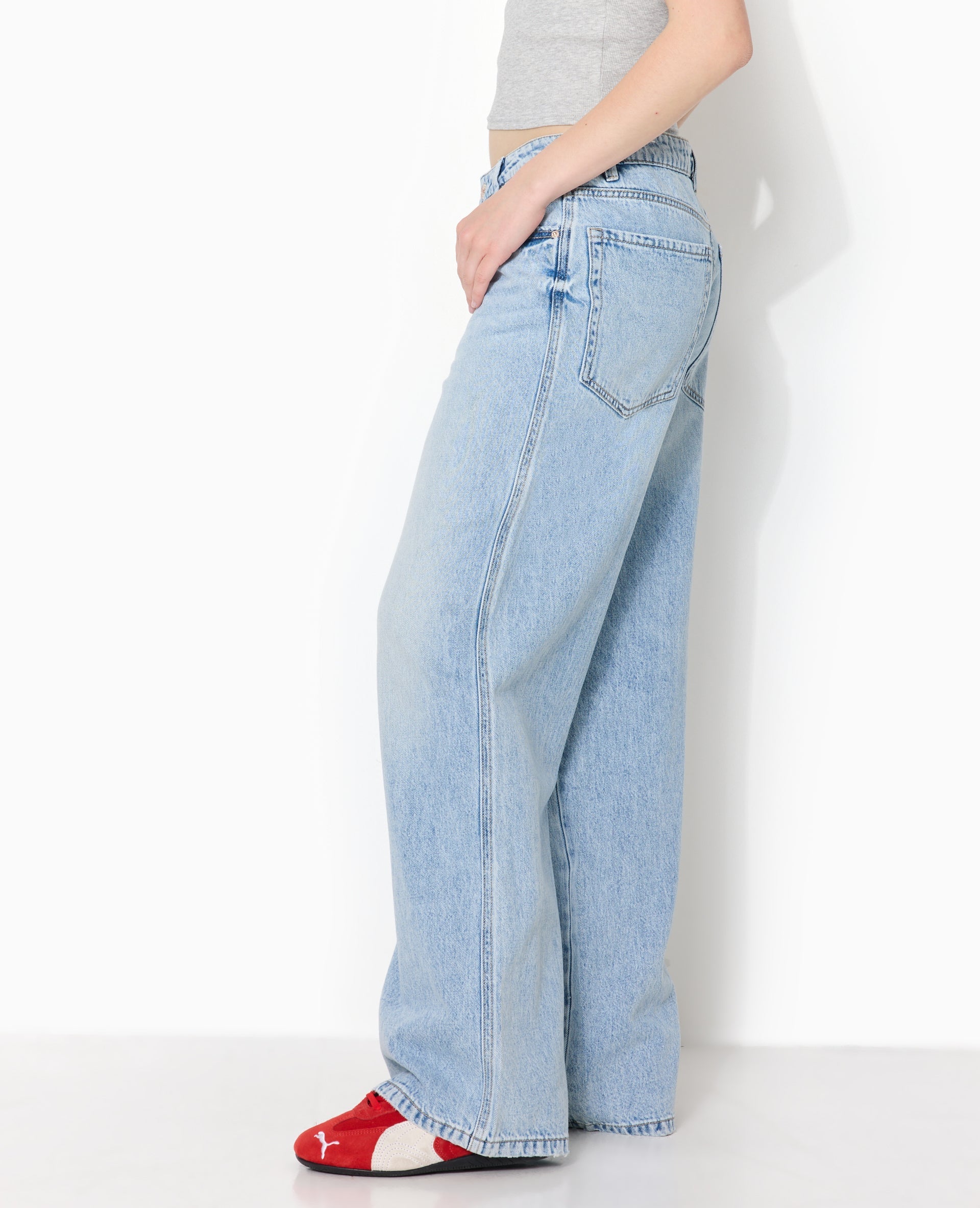 J99-3 / Jean baggy taille basse