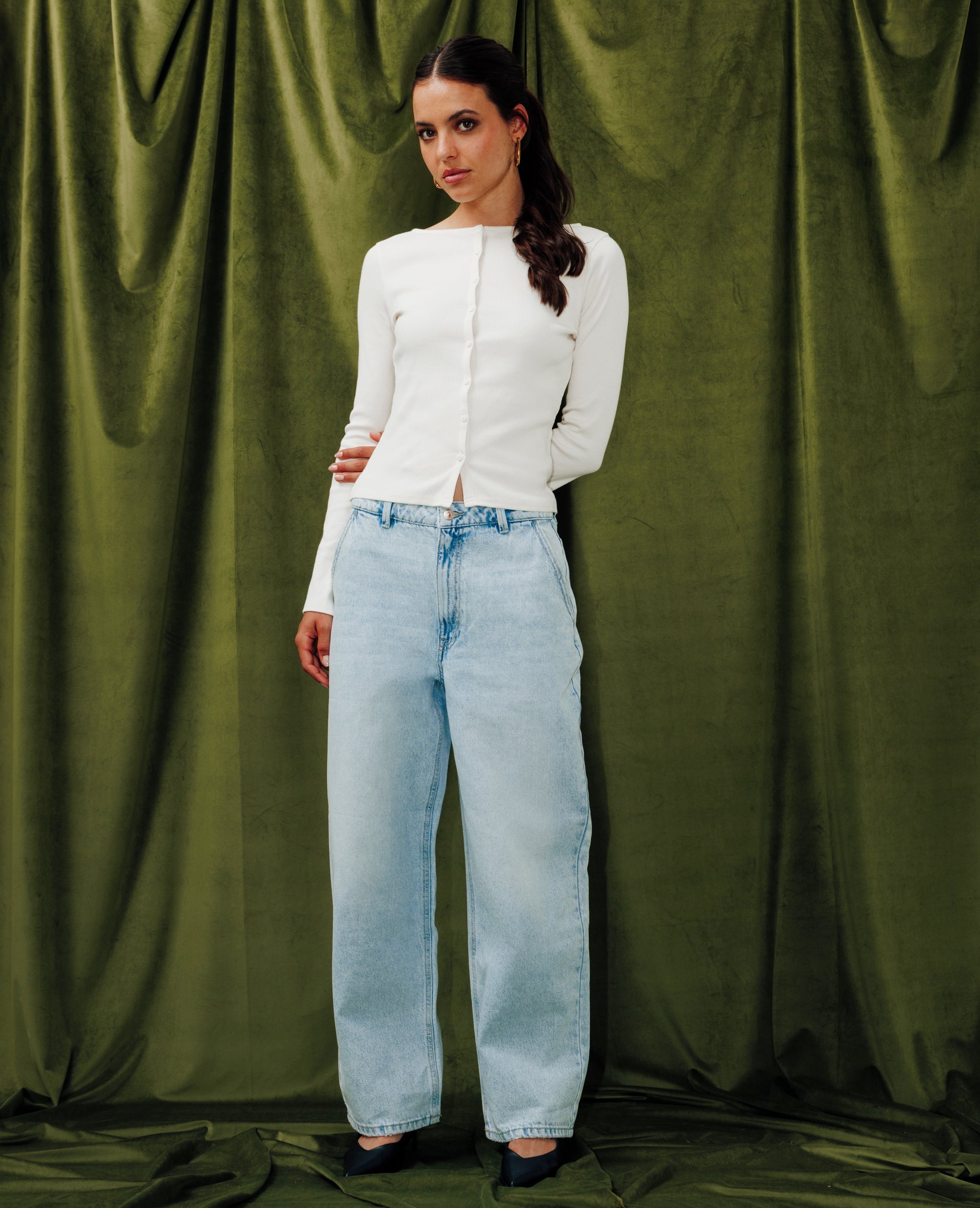 Jean baggy taille basse