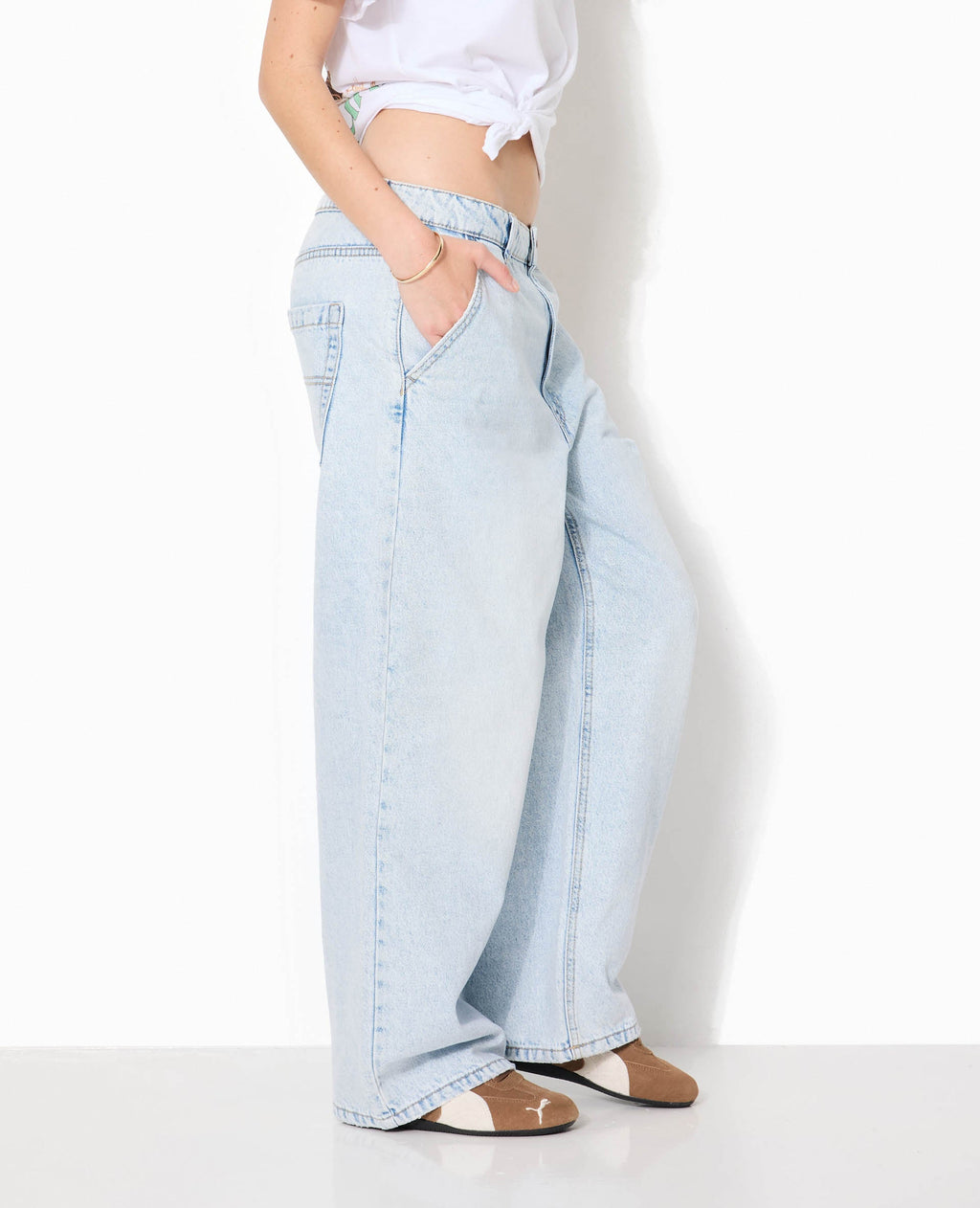 Jean baggy taille basse