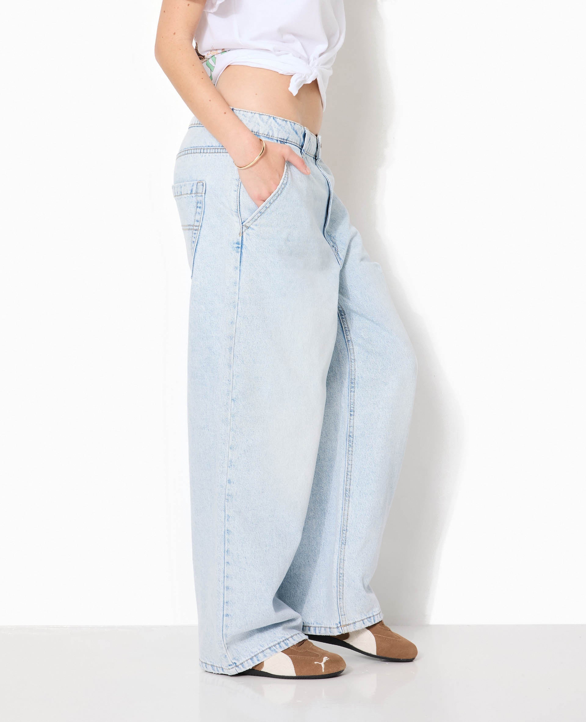 Jean baggy taille basse