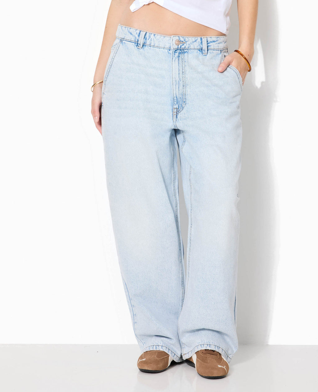 Jean baggy taille basse