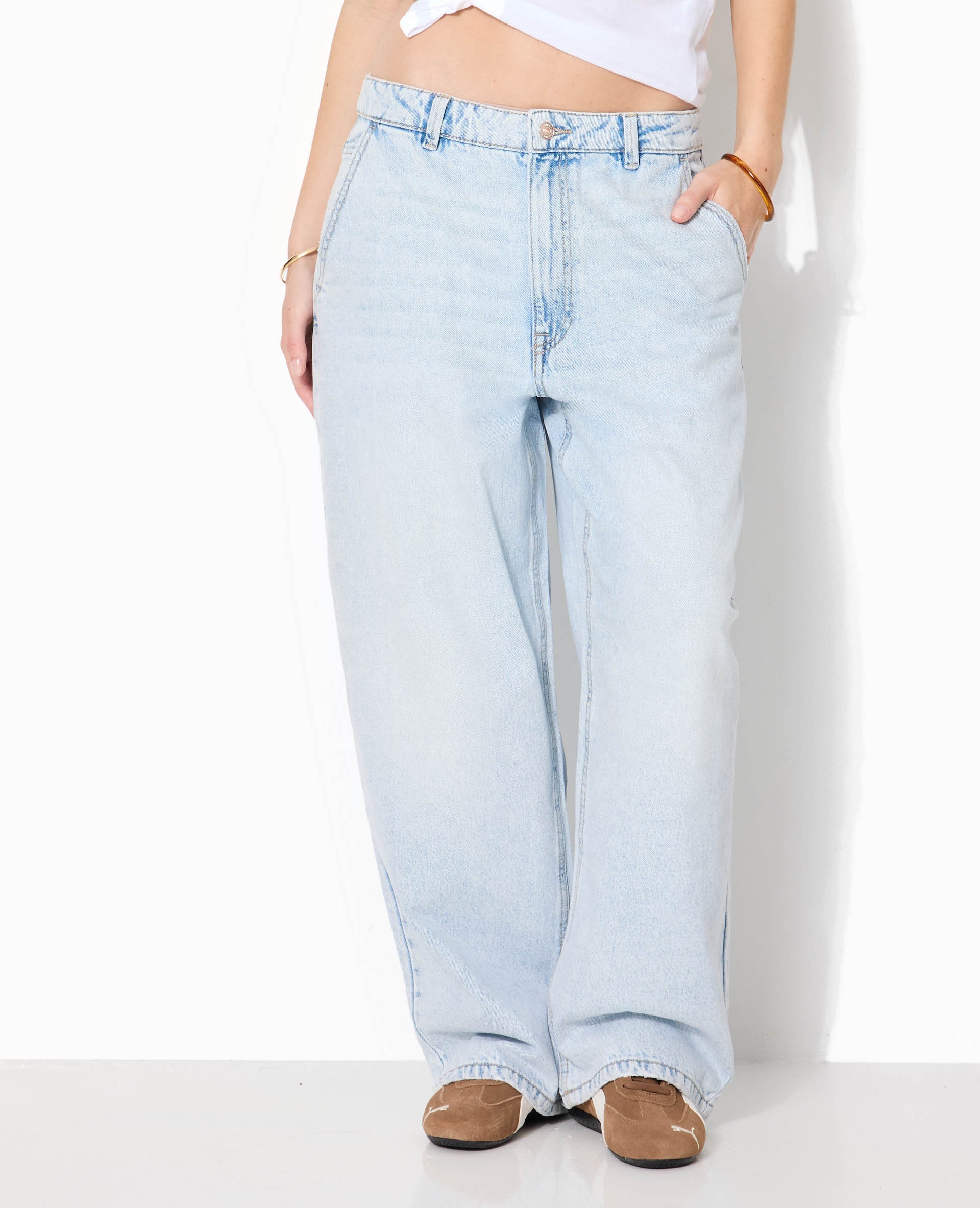 Jean baggy taille basse