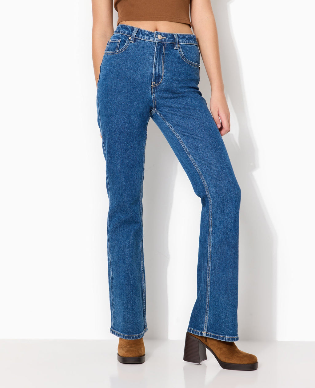 J74-1 / Jean flare taille haute
