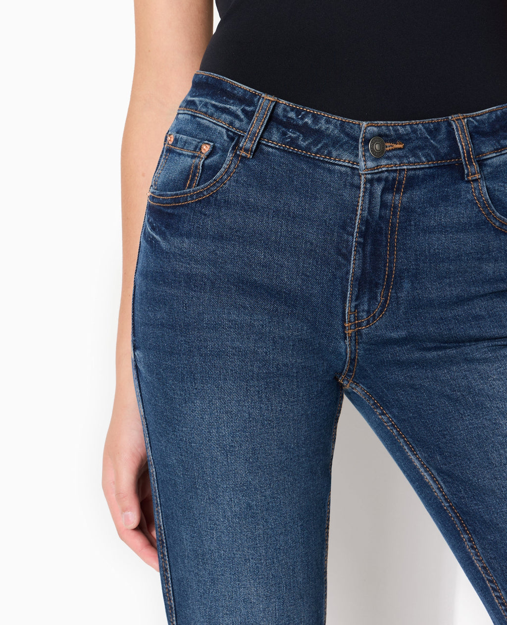 Jean flare taille basse