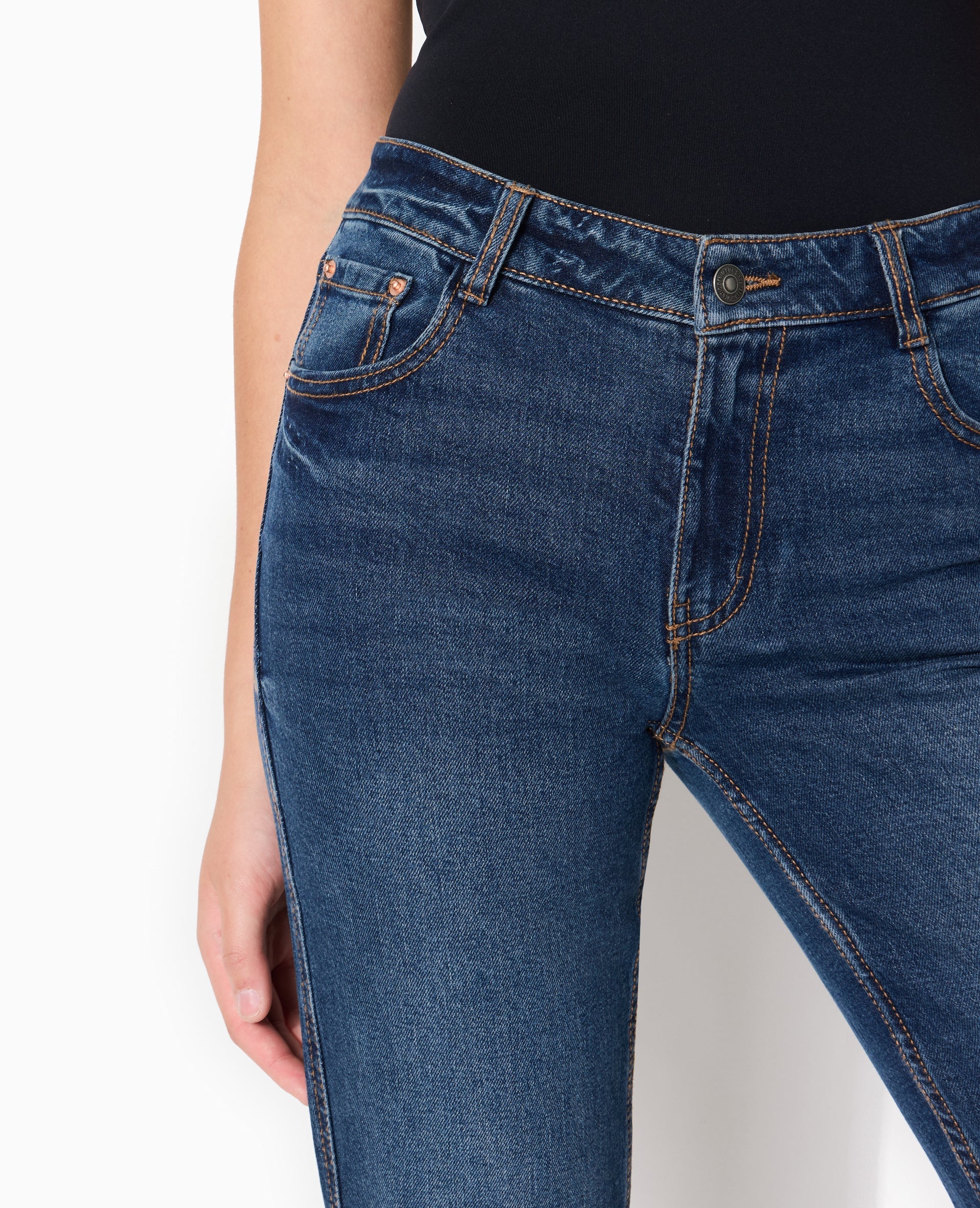 Jean flare taille basse