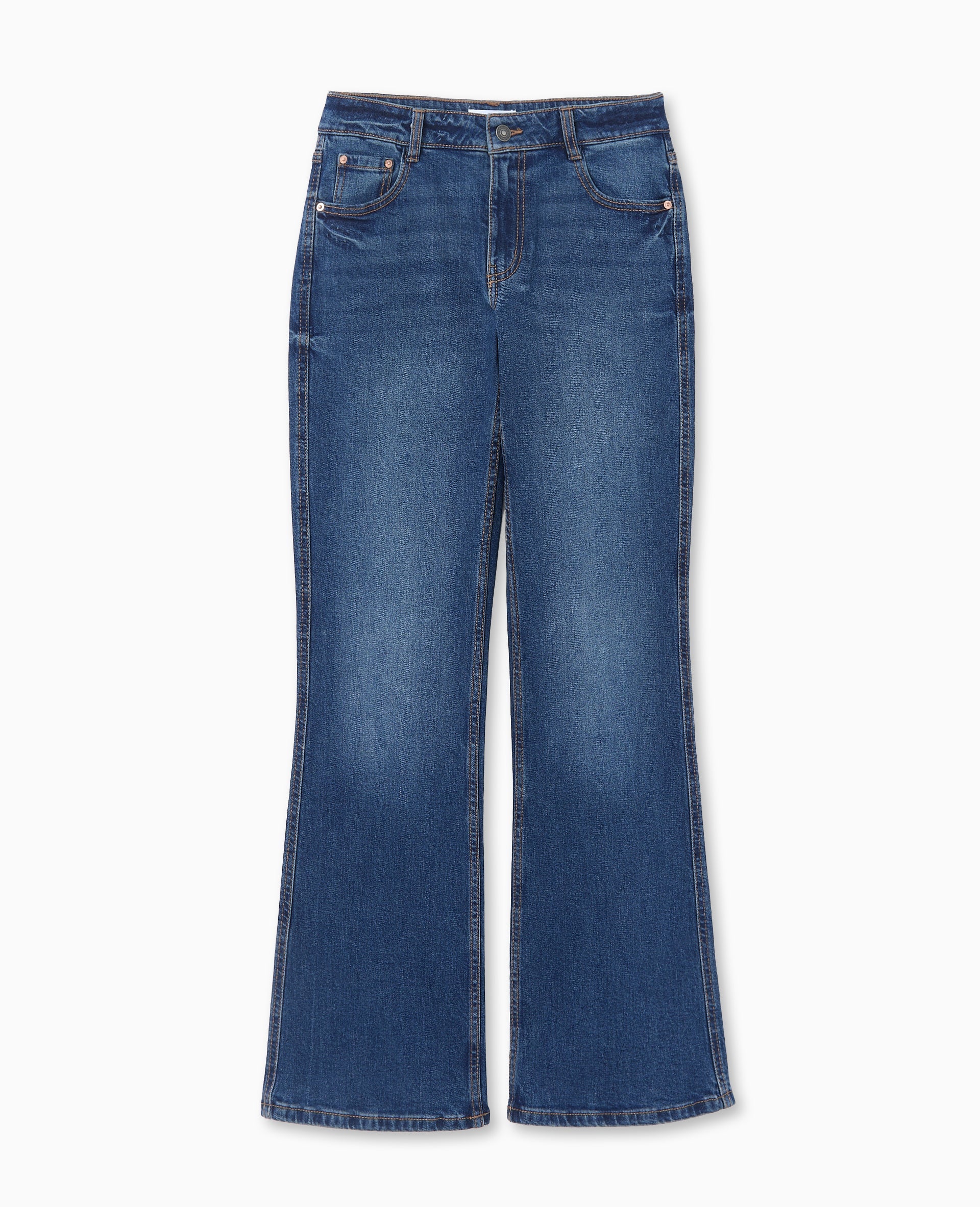 Jean flare taille basse