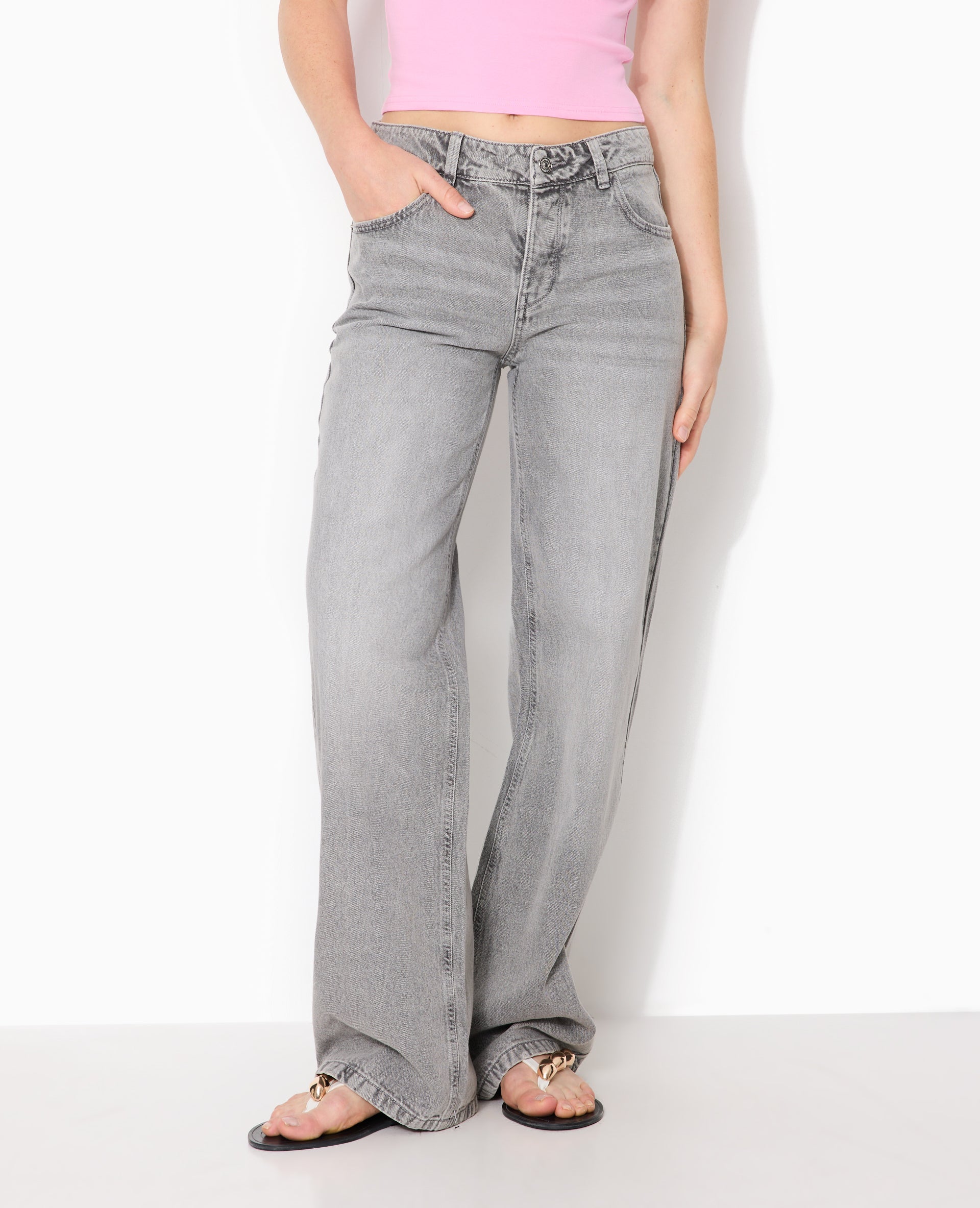 J71-3 / Jean wide taille basse
