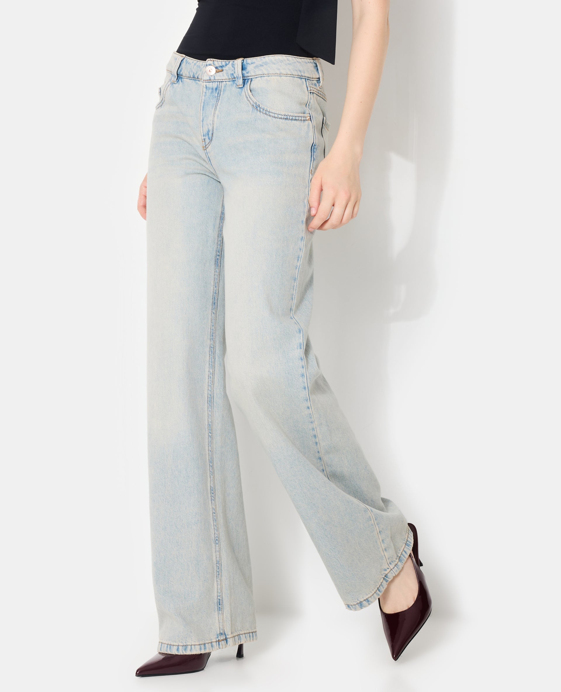 J71-3 / Jean wide taille basse
