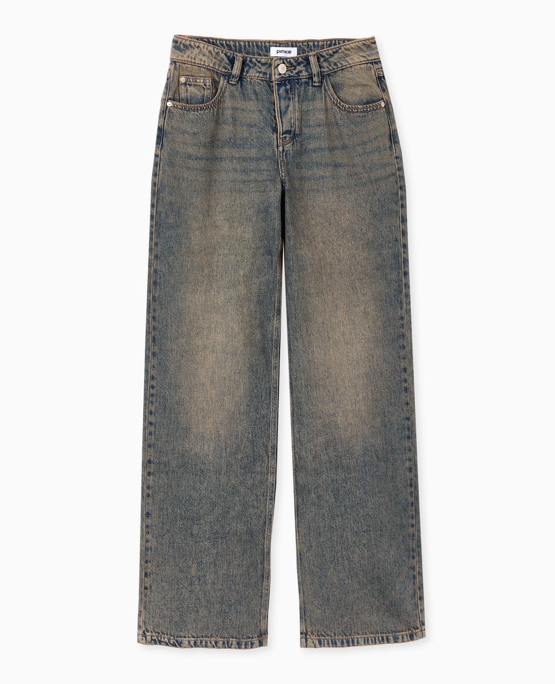 J71-3 / Jean wide taille basse effet dirty