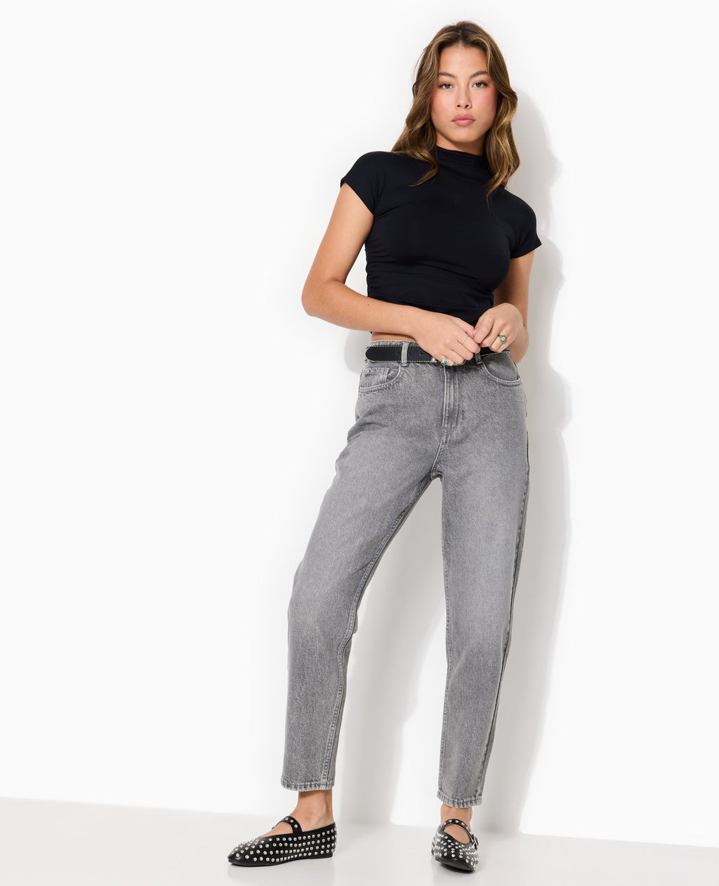 J80-1 / Jean mom taille haute