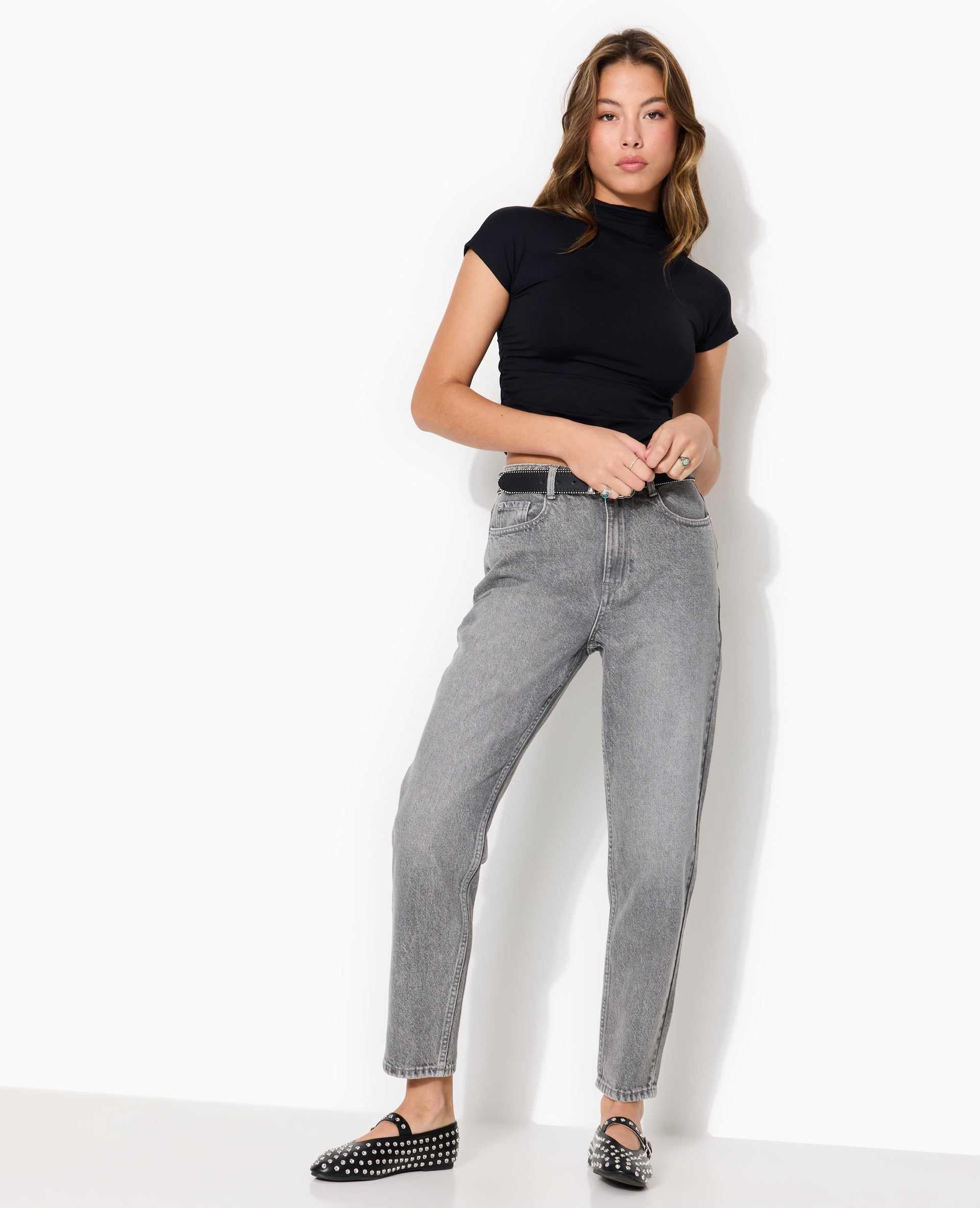 J80-1 / Jean mom taille haute