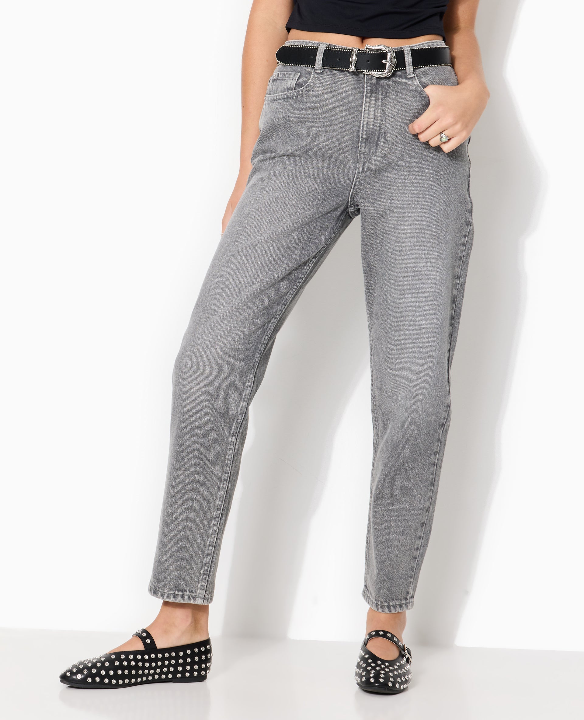 J80-1 / Jean mom taille haute
