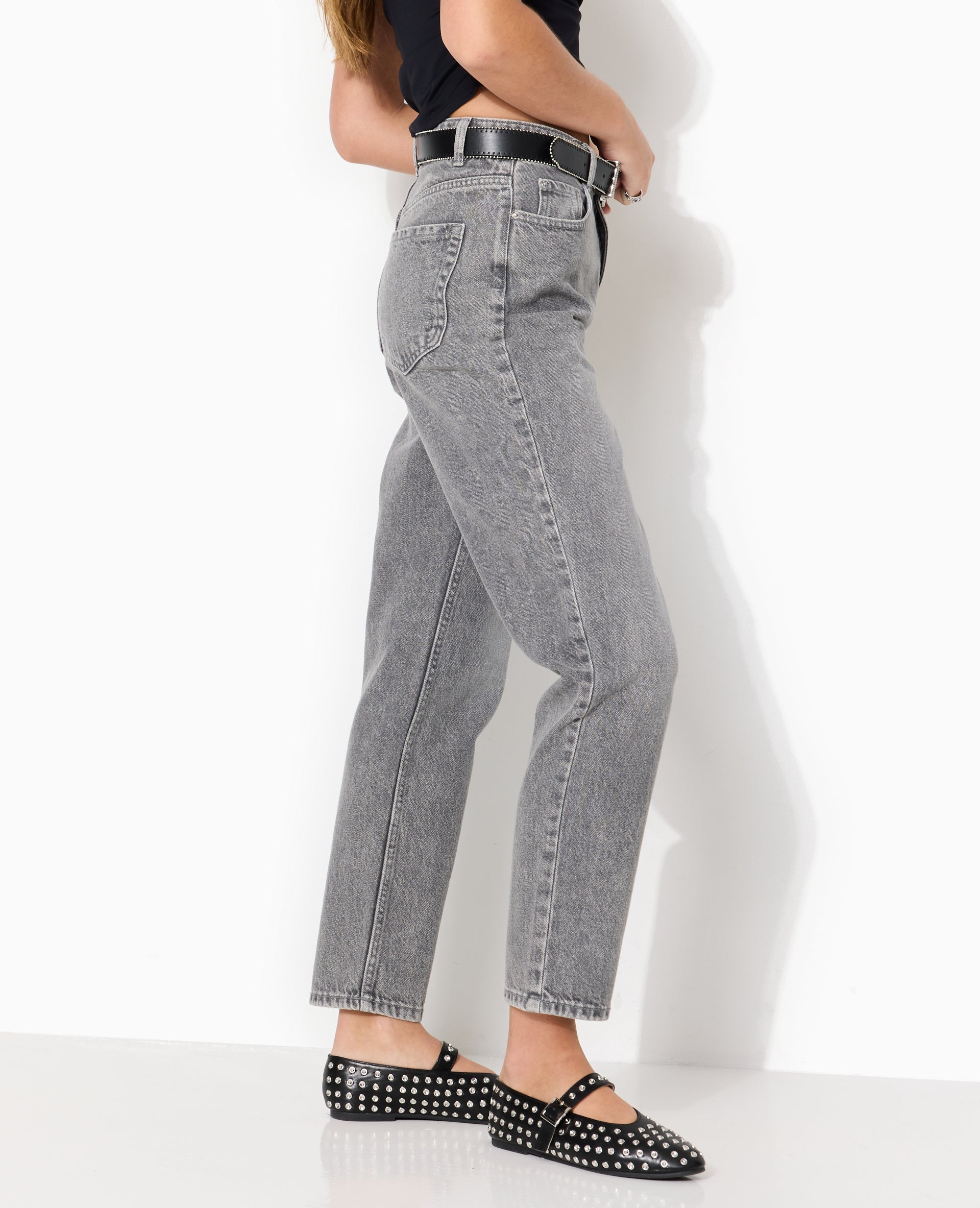 J80-1 / Jean mom taille haute
