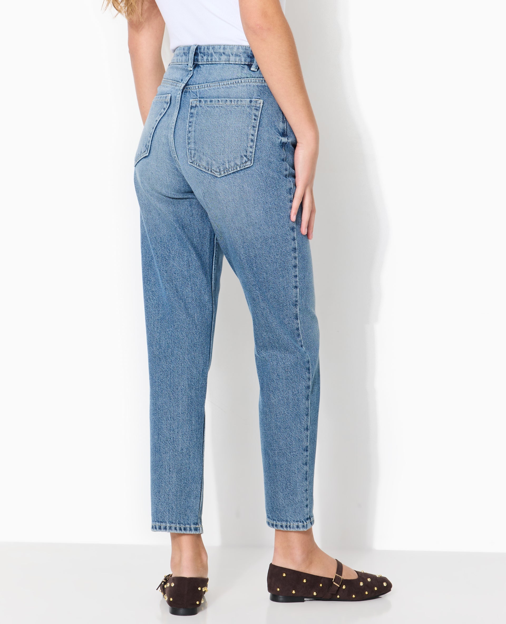 J80-1 / Jean mom taille haute