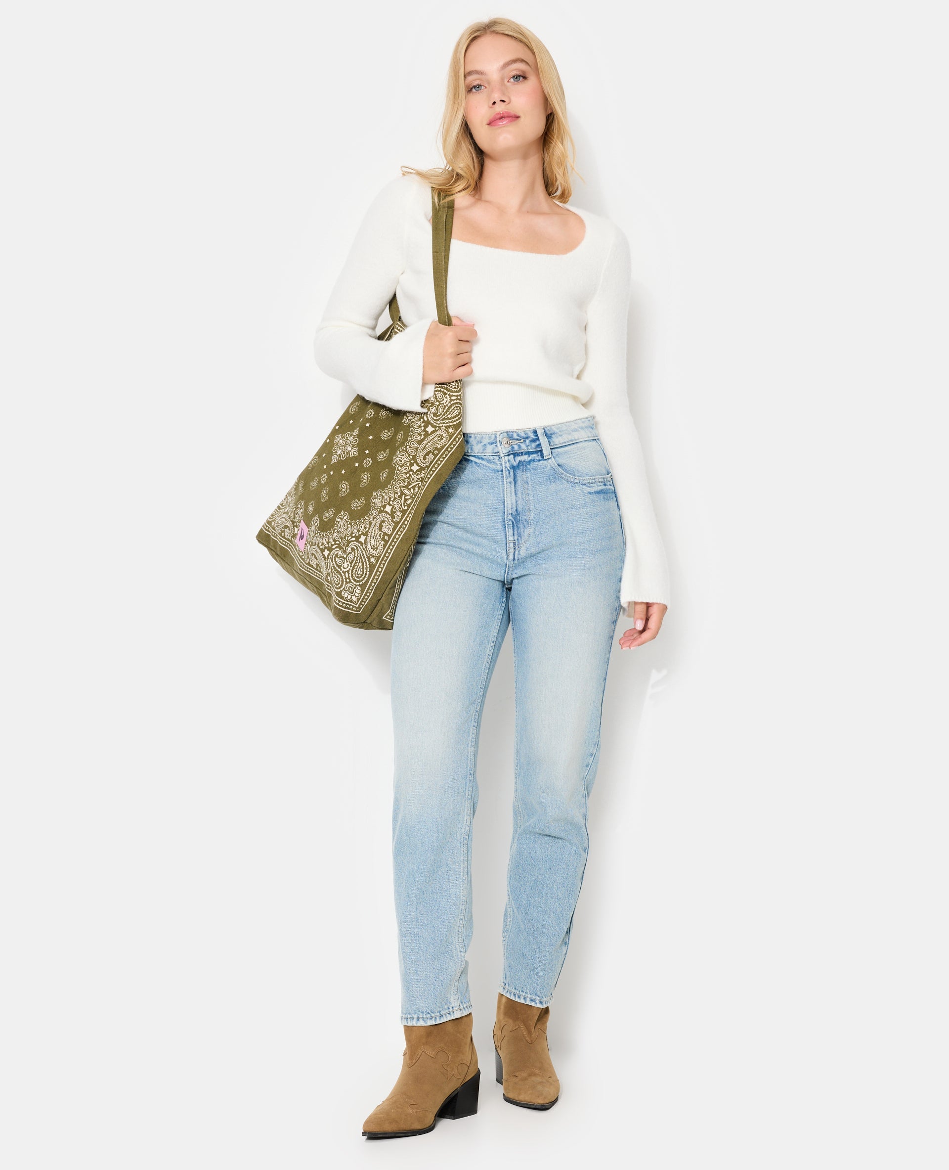 J80-1 / Jean mom taille haute