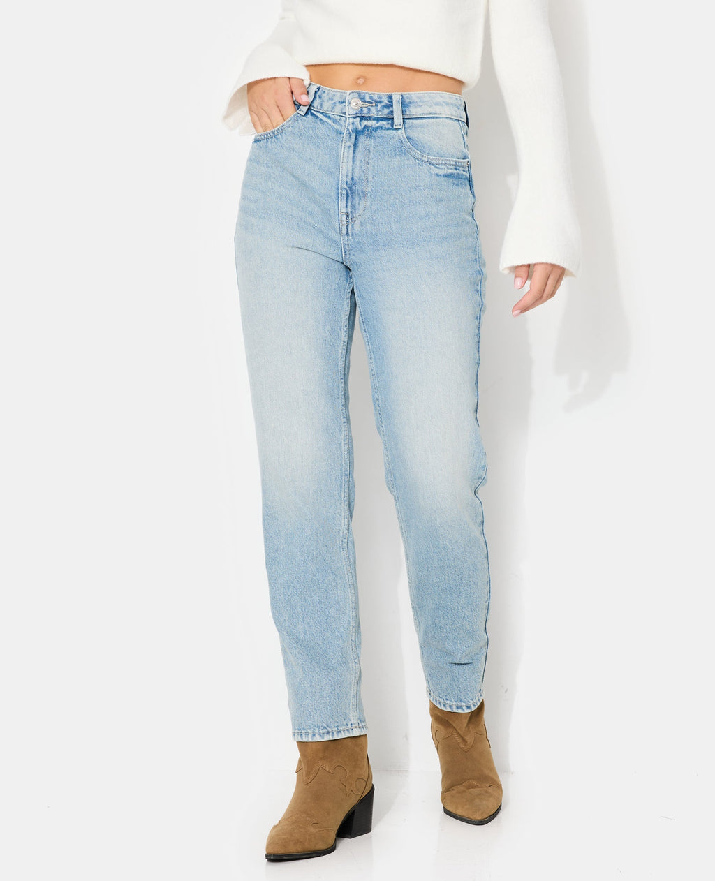 J80-1 / Jean mom taille haute