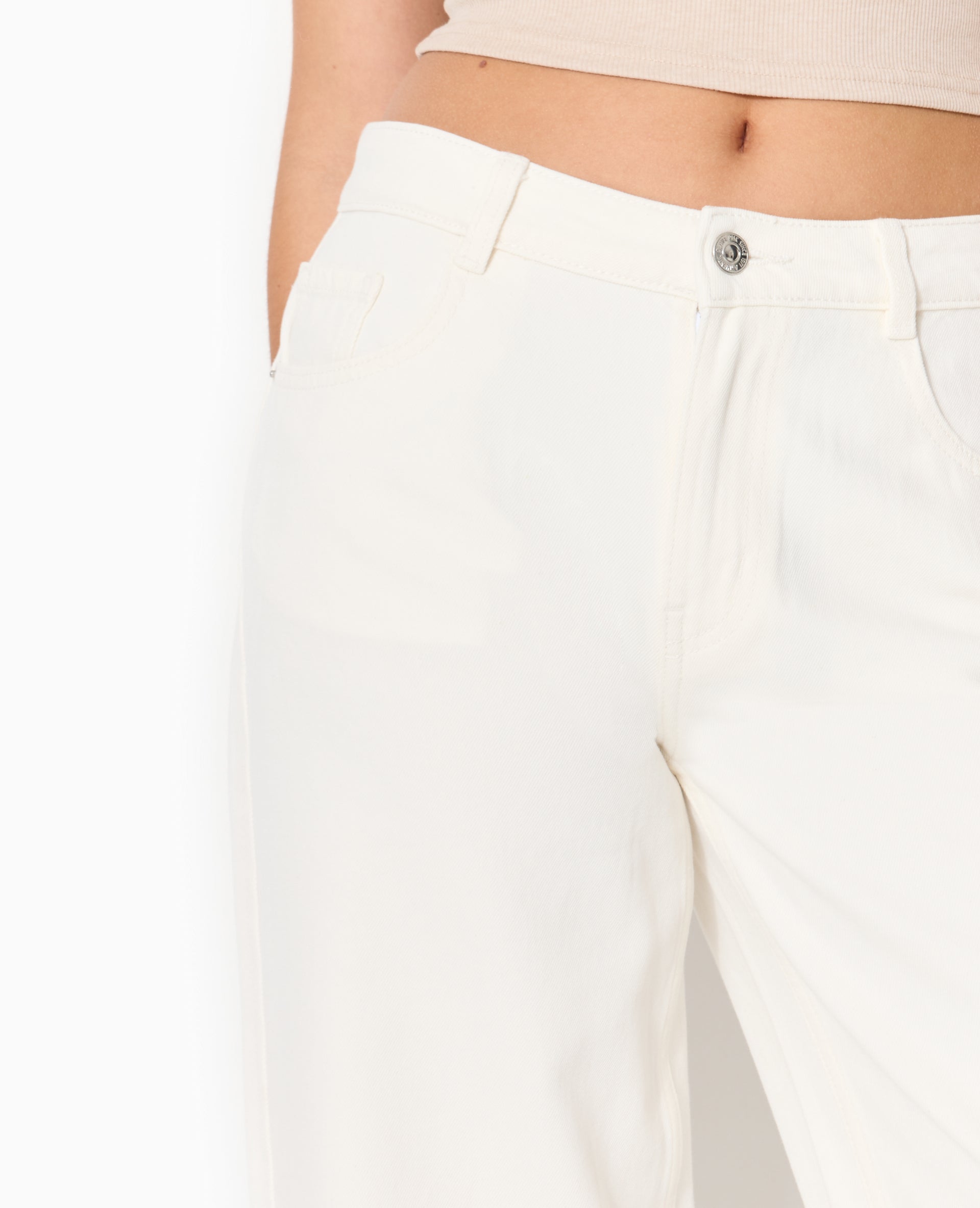 Jean wide taille haute