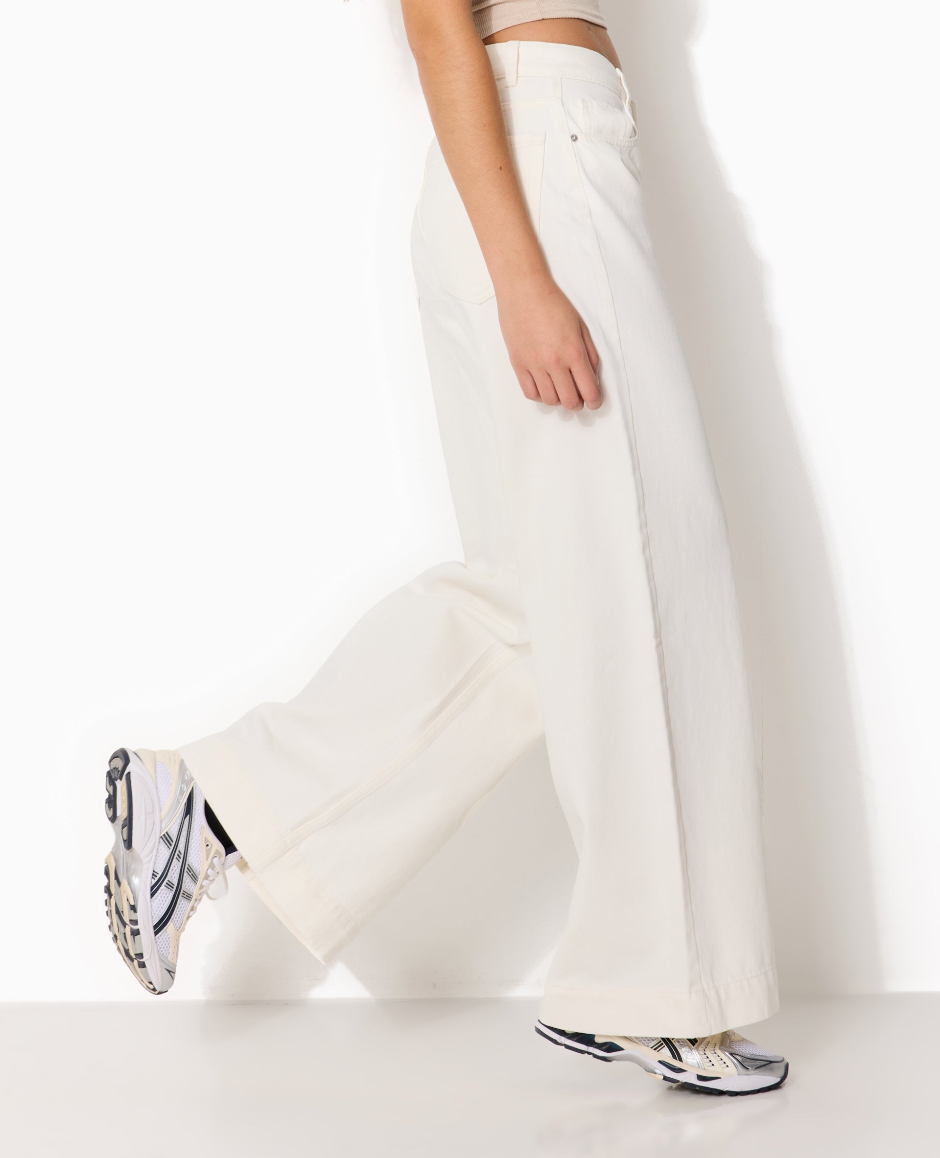 Jean wide taille haute