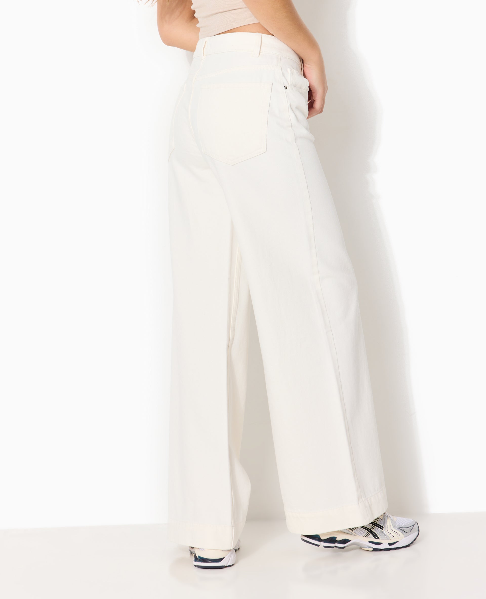 Jean wide taille haute