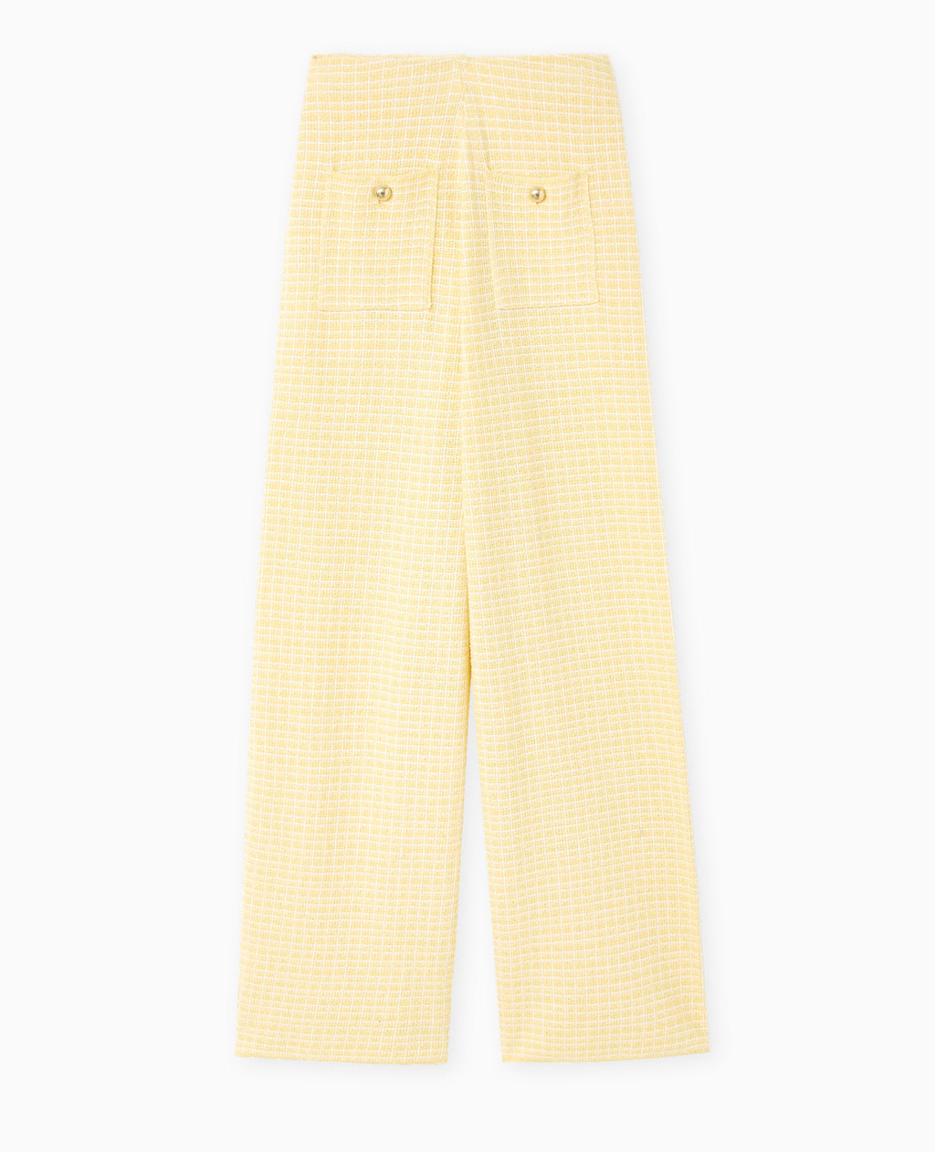 Pantalon en maille à carreaux