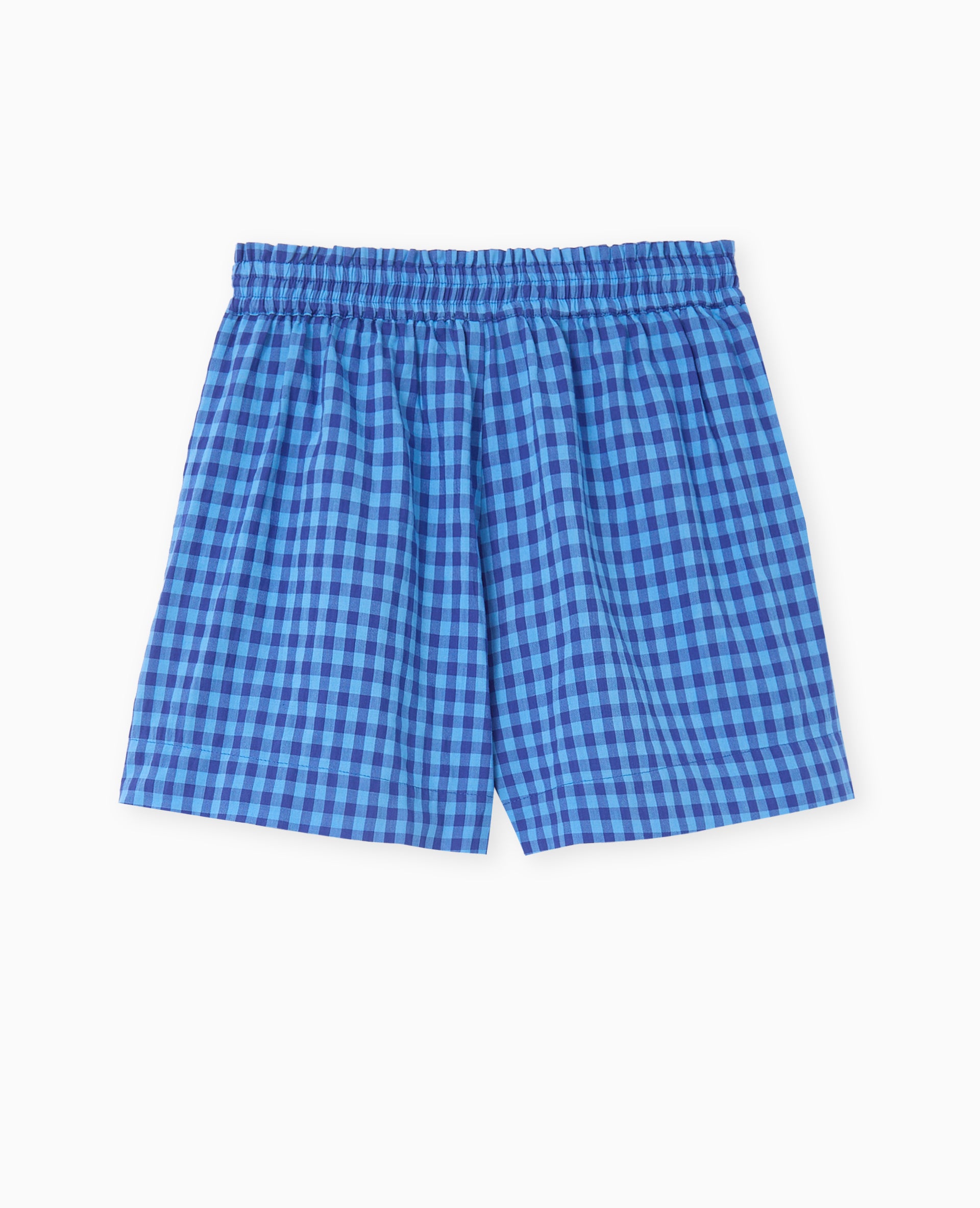 Short taille élastiquée motif vichy