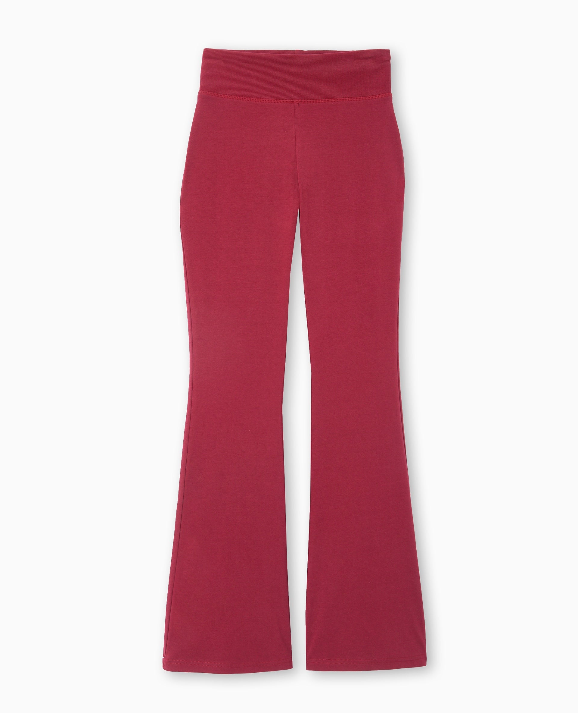Pantalon flare en maille extensible
