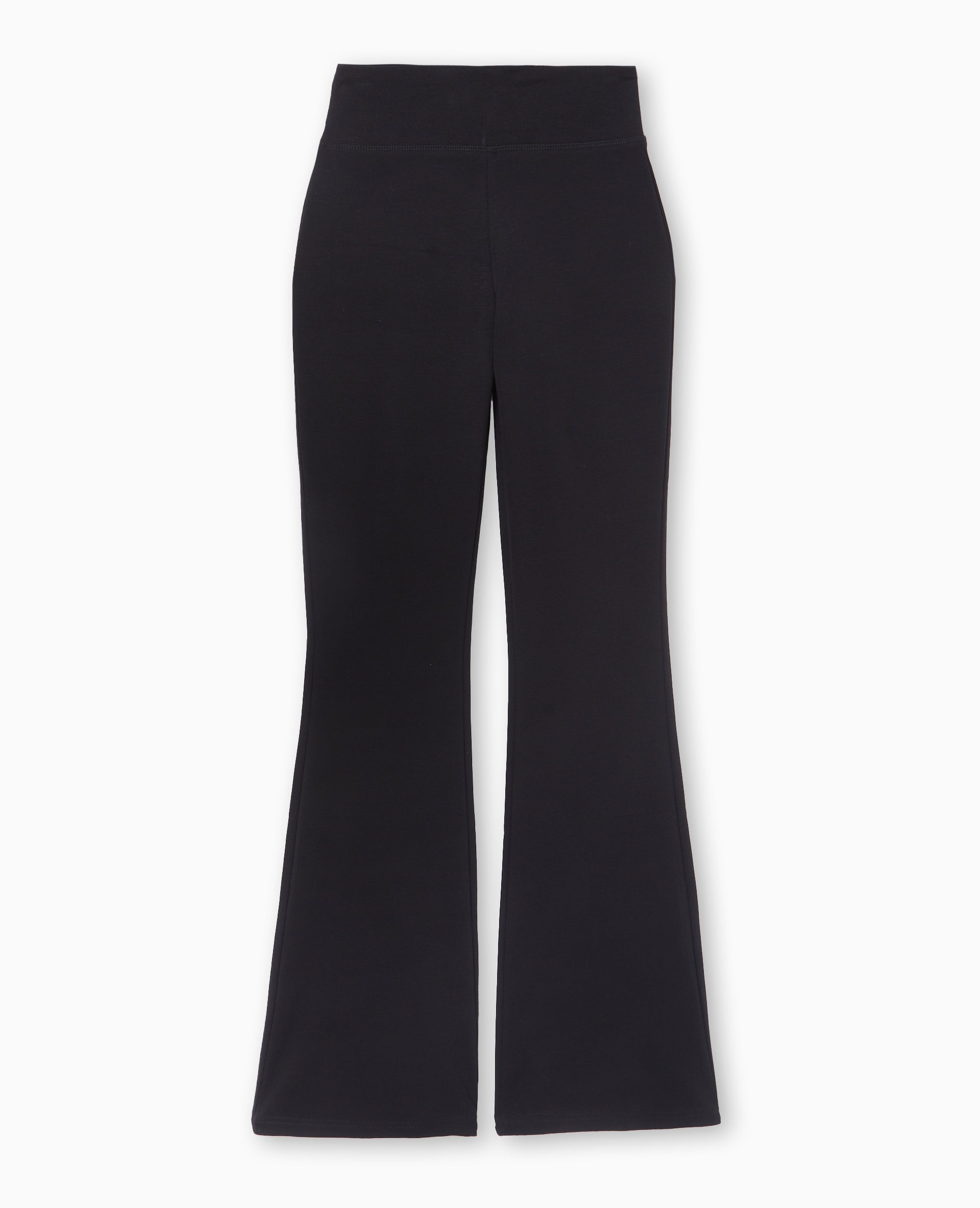 Pantalon flare en maille extensible