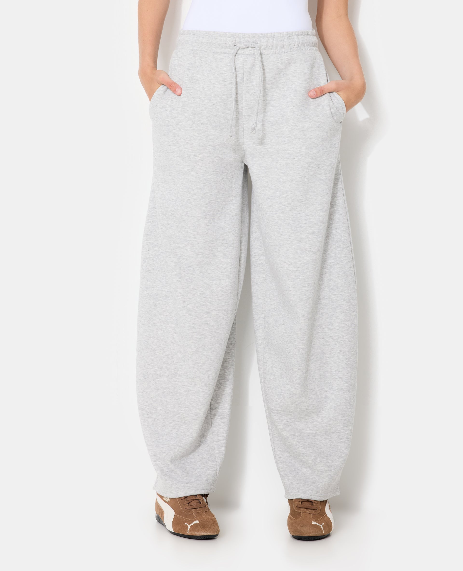Pantalon de jogging en molleton forme barrel