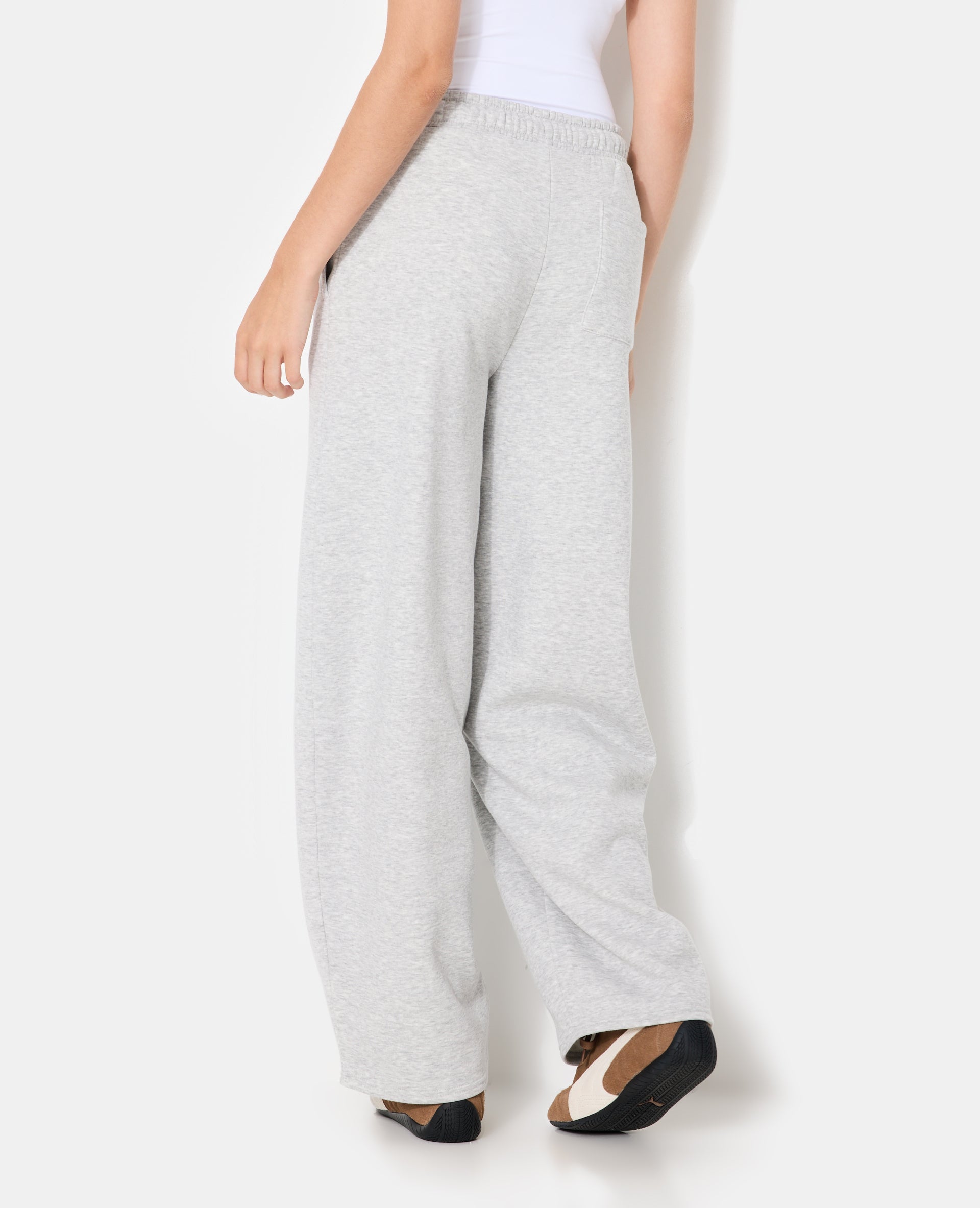 Pantalon de jogging en molleton forme barrel