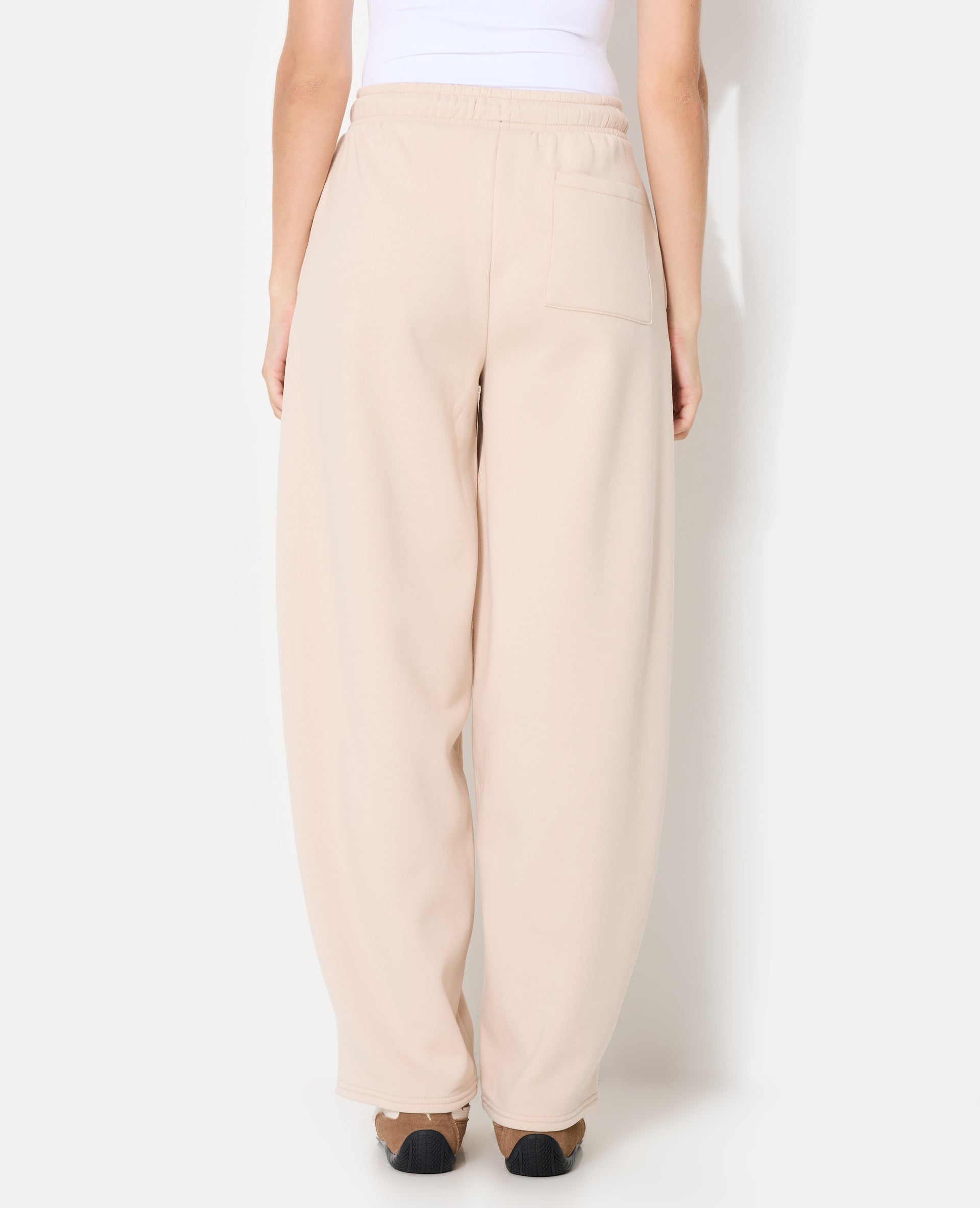Pantalon de jogging en molleton forme barrel