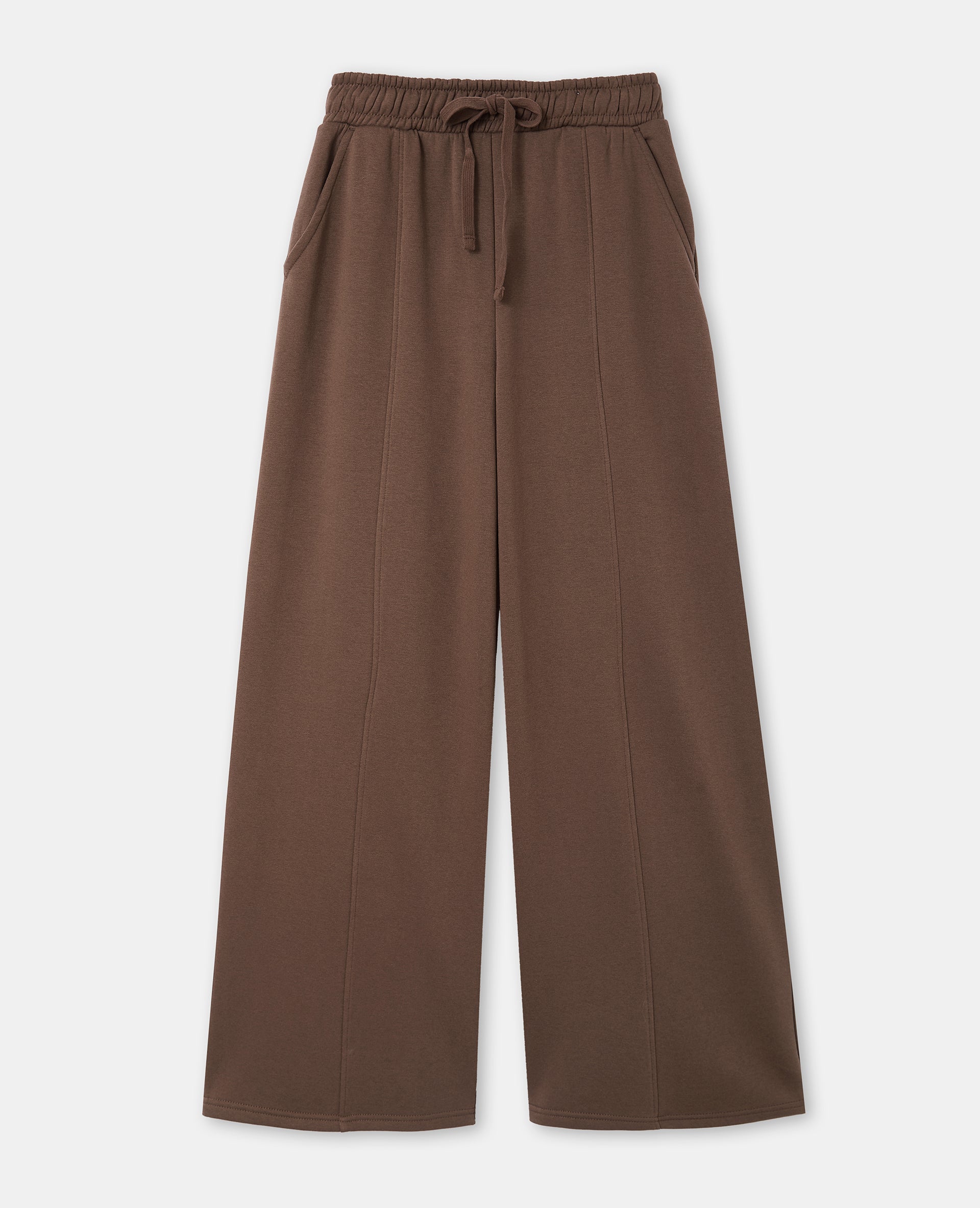 Pantalon molleton large taille élastiquée