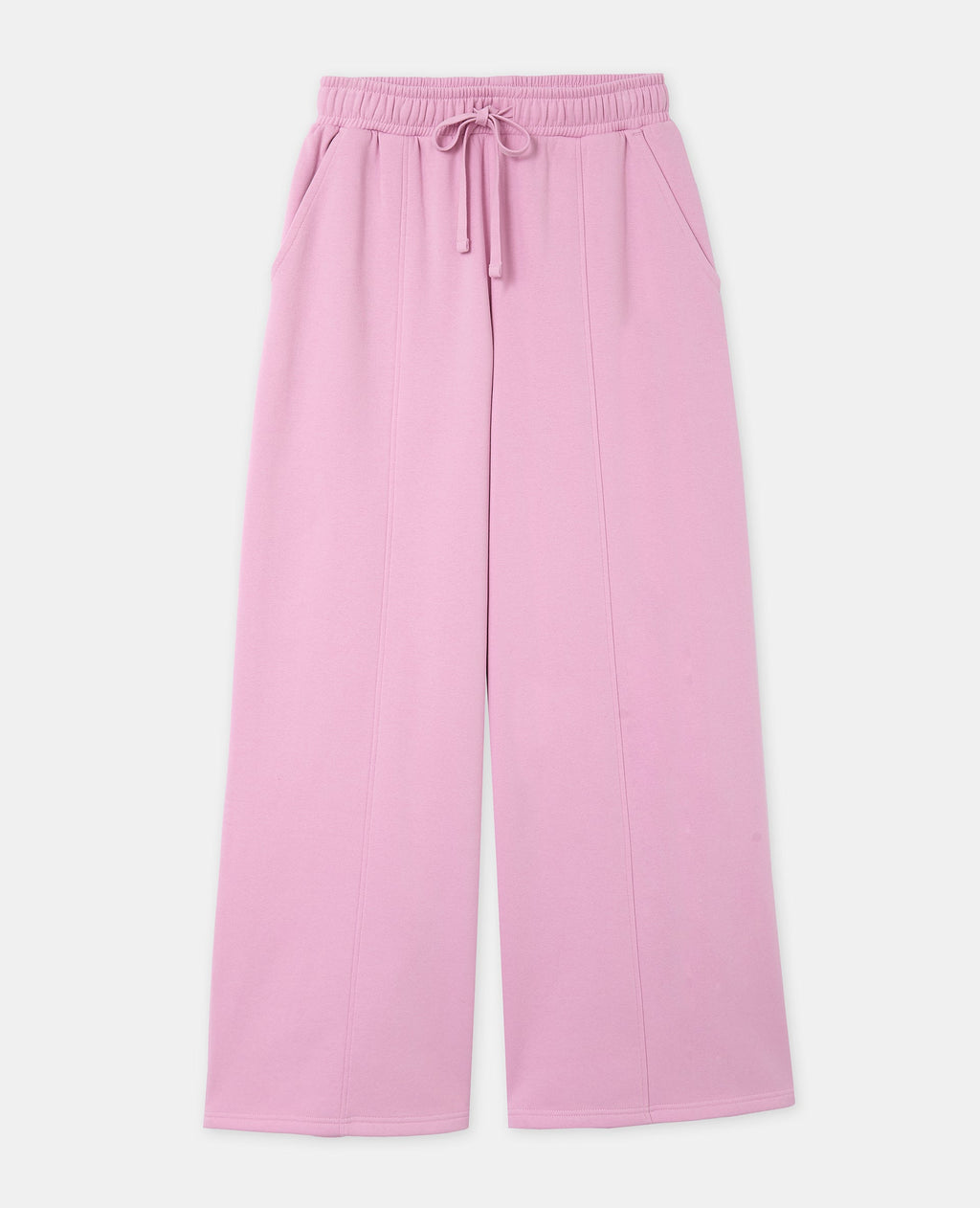 Pantalon molleton large taille élastiquée
